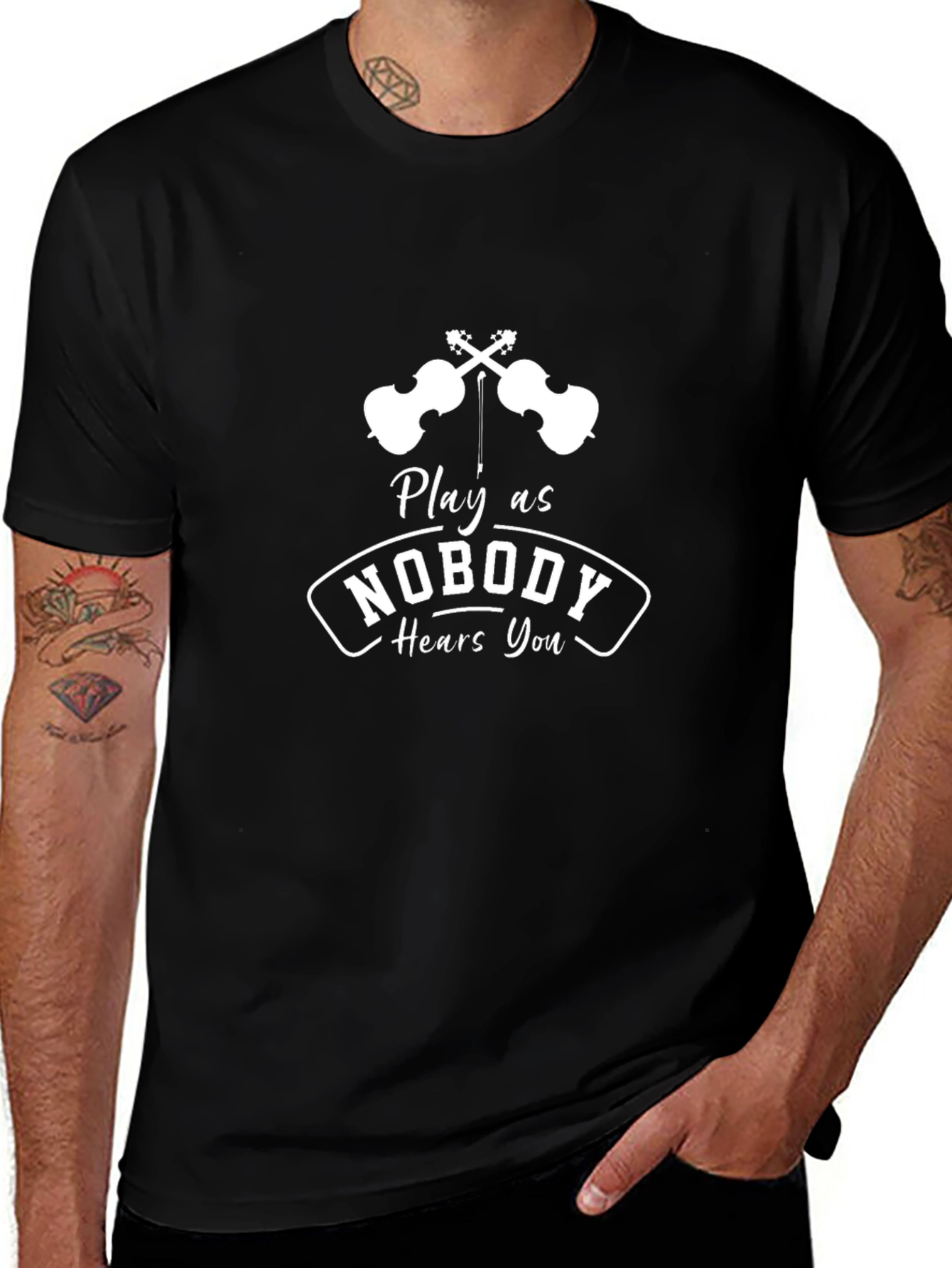 Variant 15 of Play as Nobody Hears You Black T-Shirt
