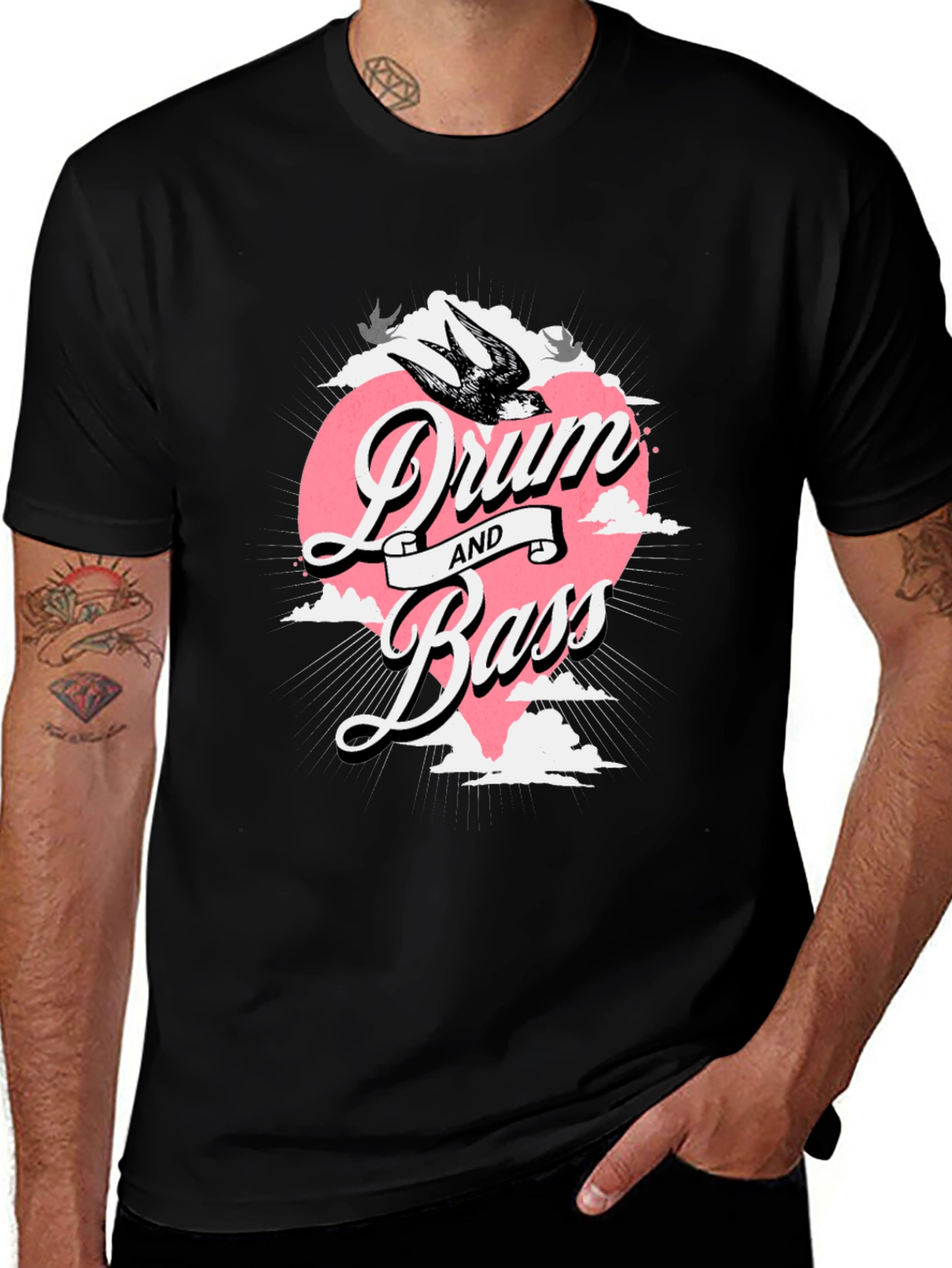 Variant 17 of Drum and Bass Graphic T-Shirt - Music Lover Tee