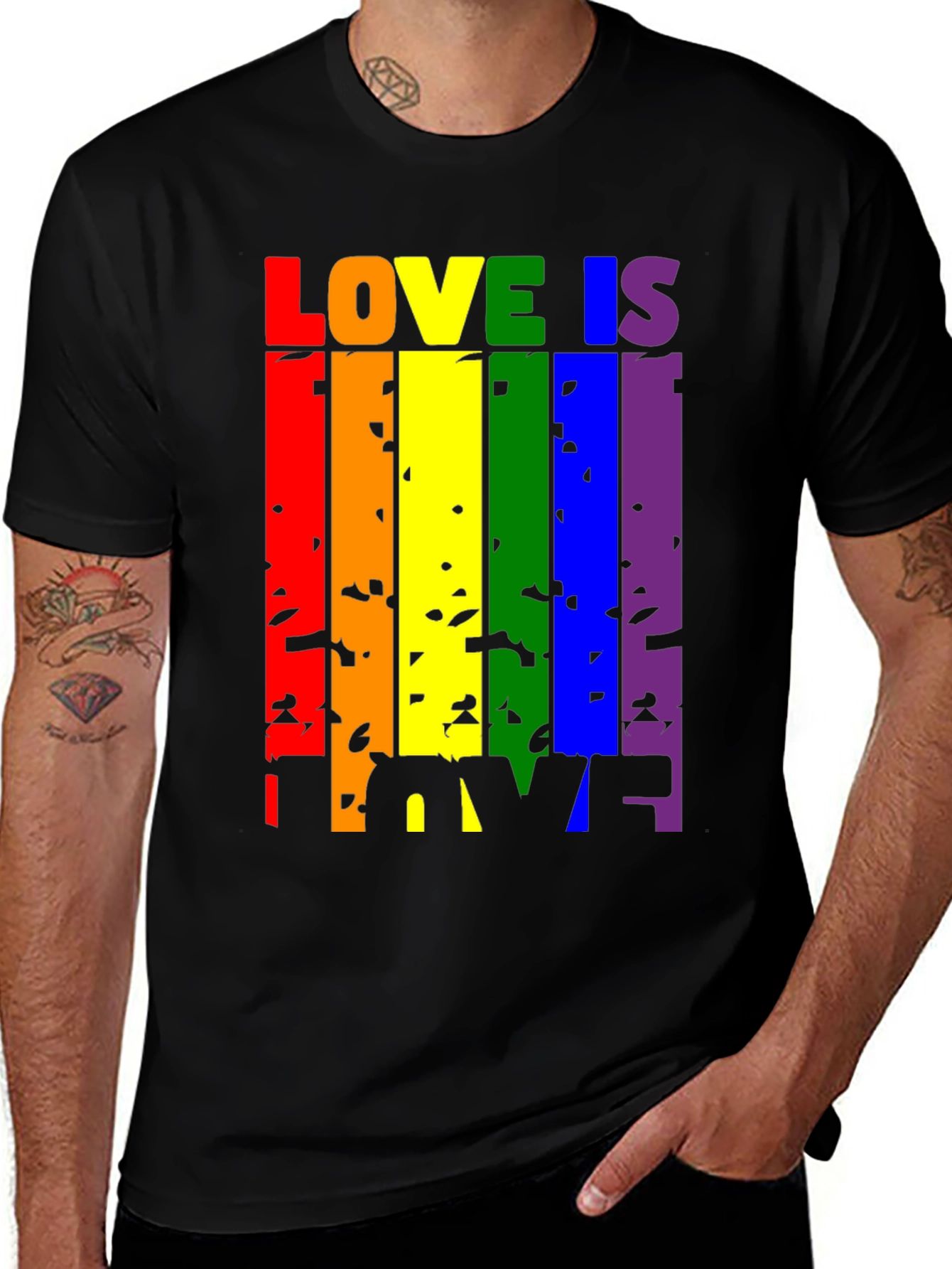 Variant 21 of Love Is Love Rainbow Pride T-Shirt