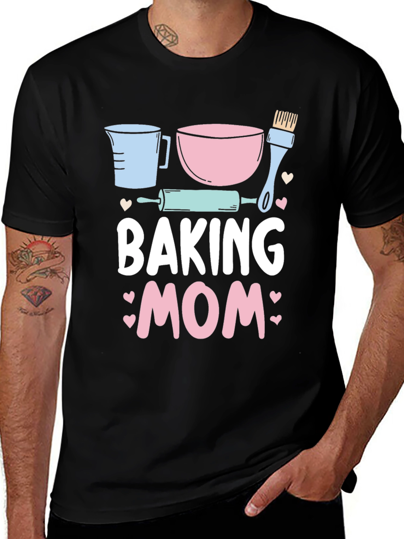 Baking Mom Graphic T-Shirt, Cute Baking Design
