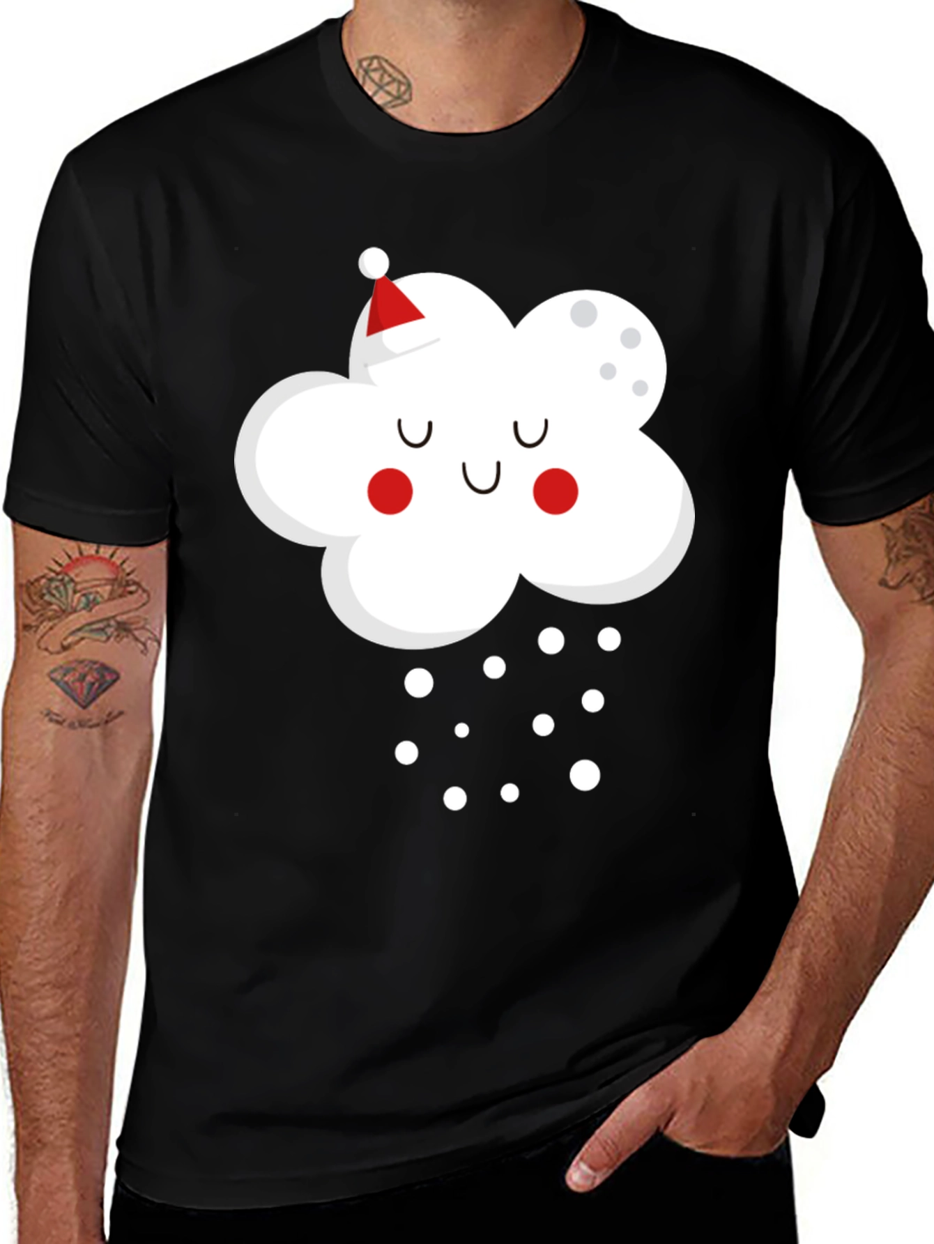 Variant 6 of Whimsical Cloud Graphic Tee