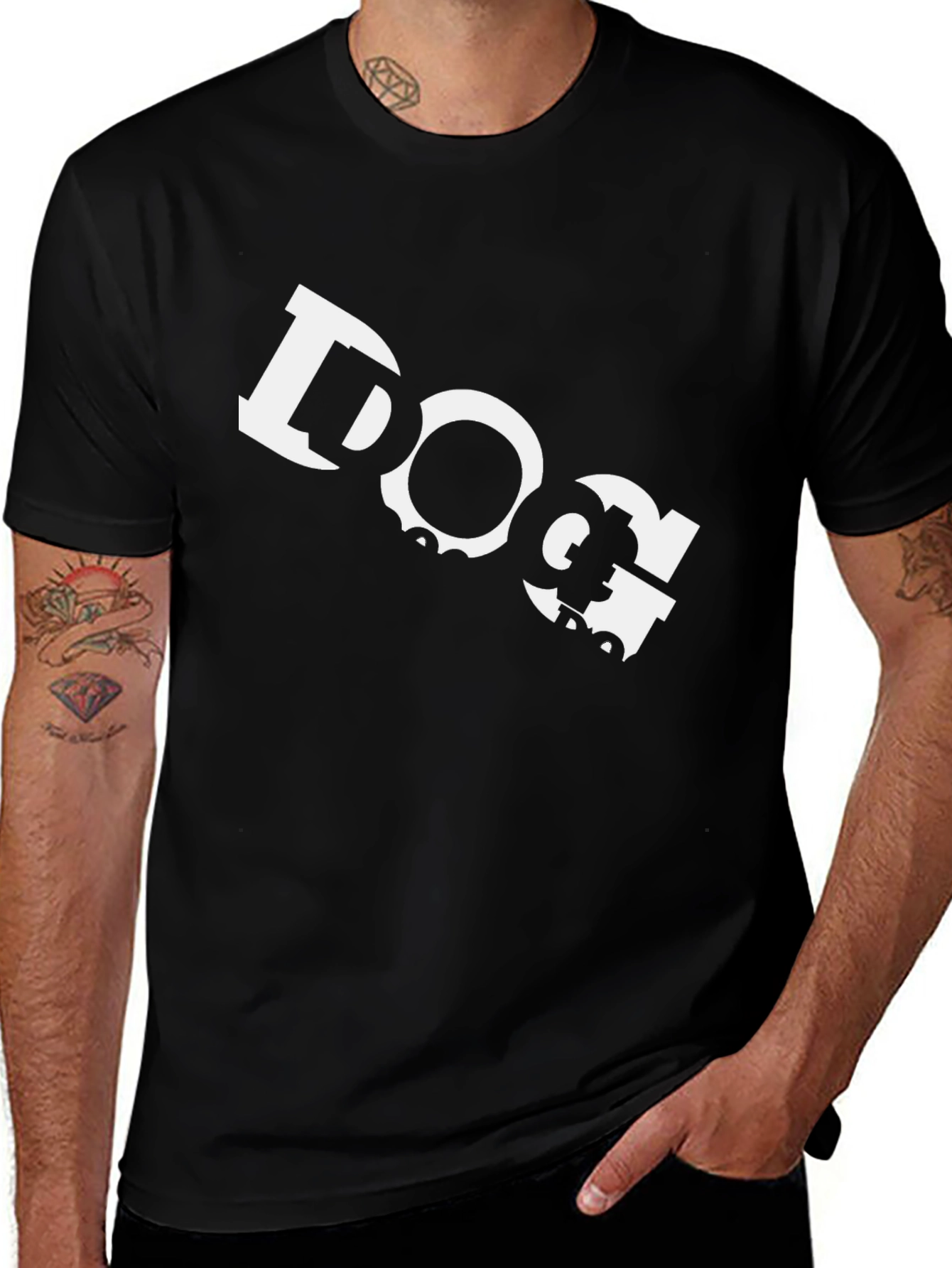 Variant 4 of Dog Person Black T-Shirt