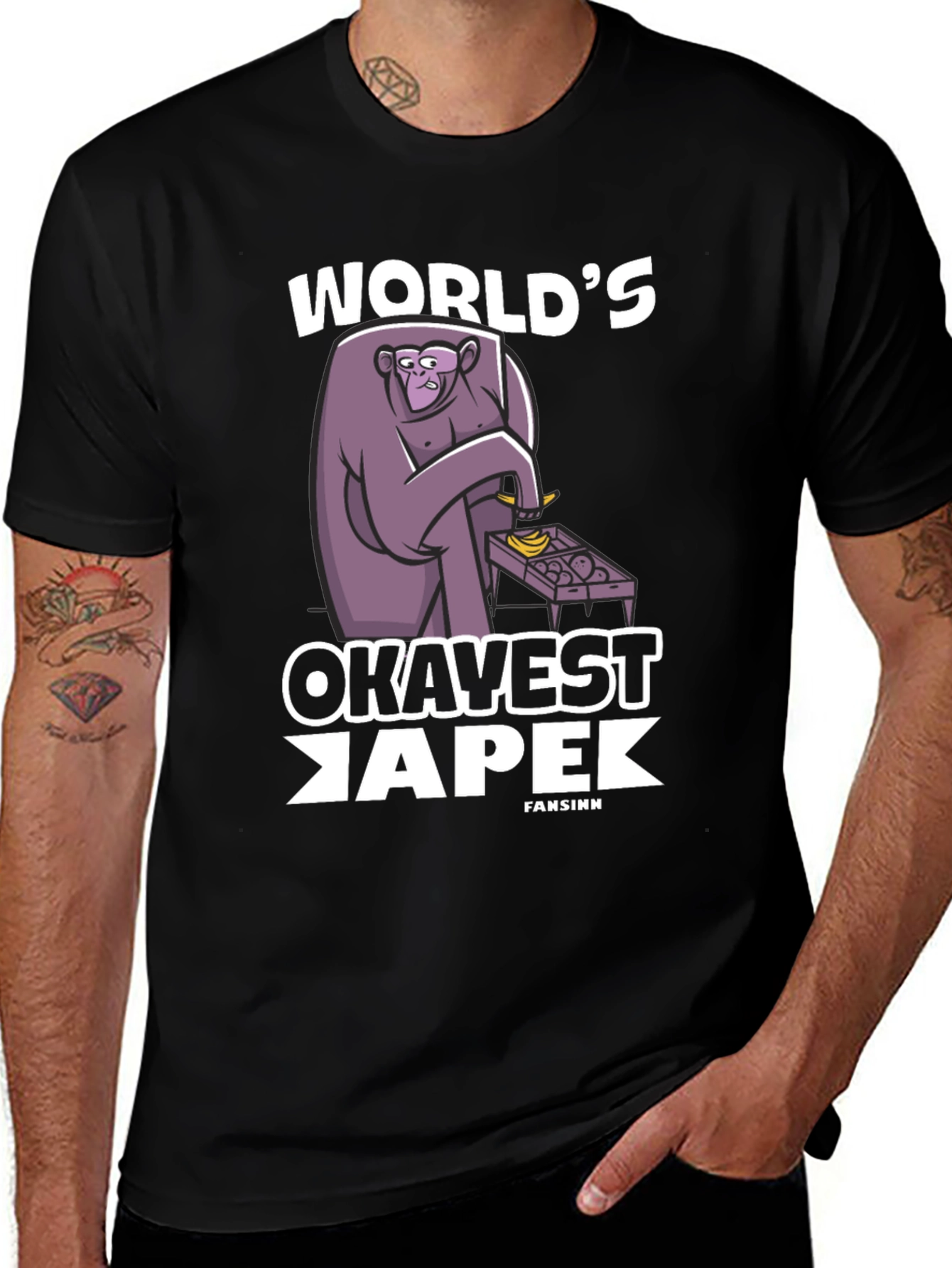 Variant 4 of World's Okavest Ape T-Shirt - Funny Monkey Tee