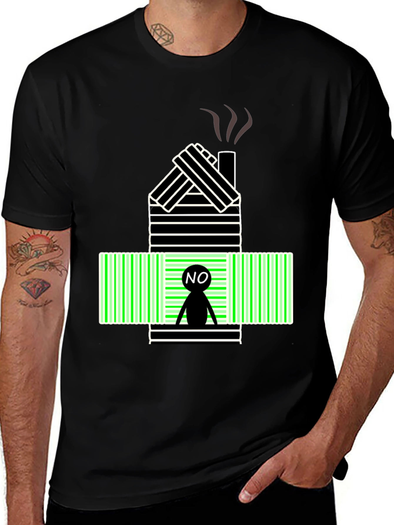 Variant 14 of Abstract 'No House' Graphic Tee