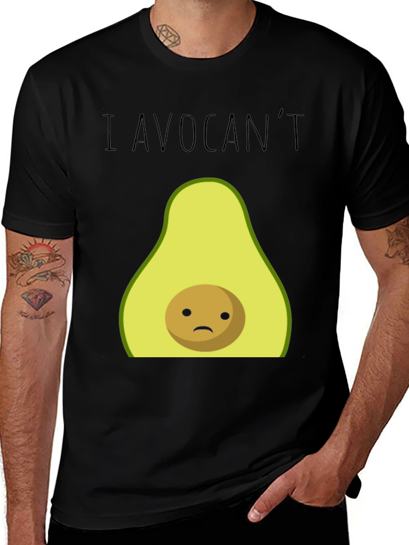 Variant 27 of I Avocan't T-Shirt - Funny Avocado Graphic Tee