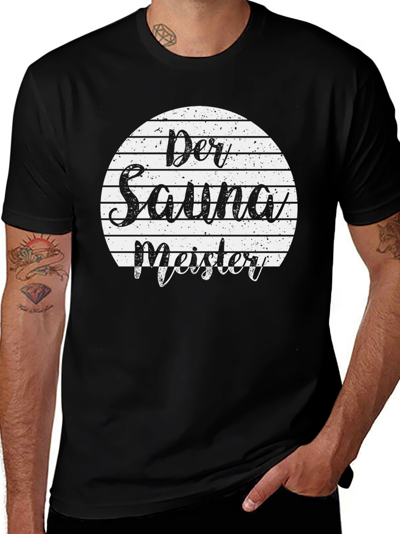 Variant 5 of Der Saunameister T-Shirt Black