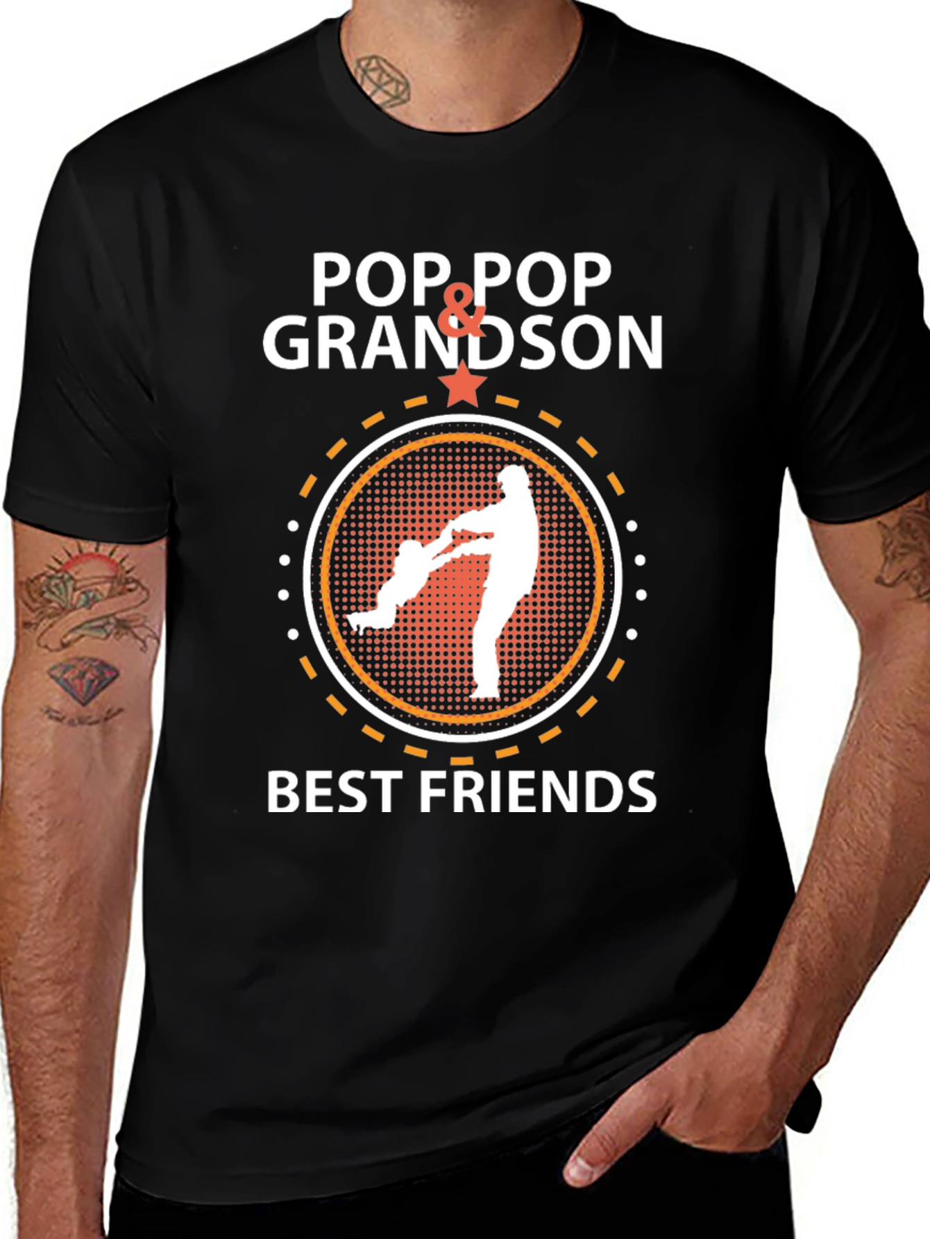 Pop Pop Grandson Best Friends T-Shirt