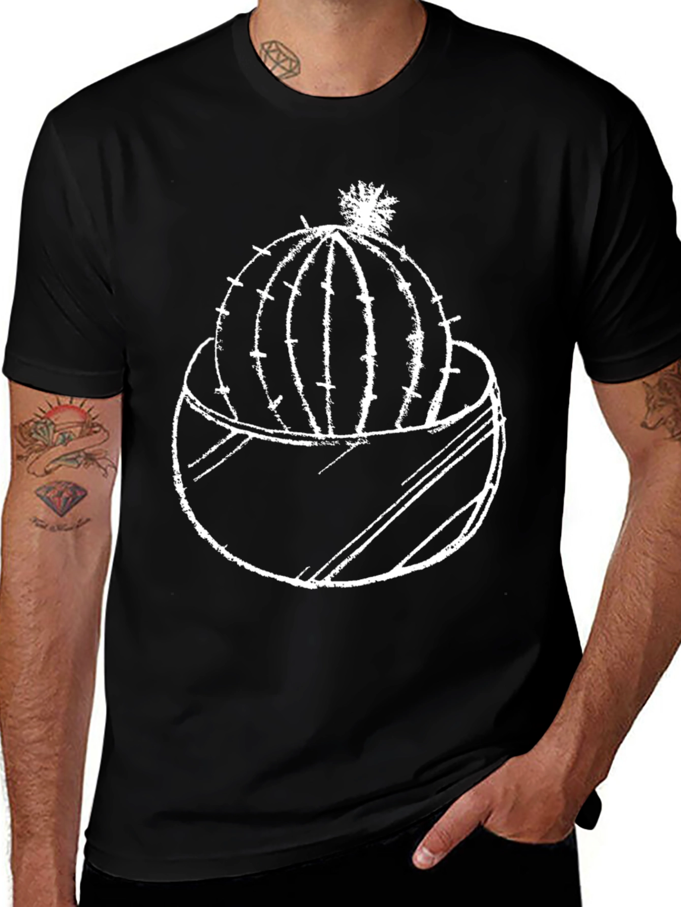 Variant 16 of Cactus Graphic Tee - Stylish Casual Wear