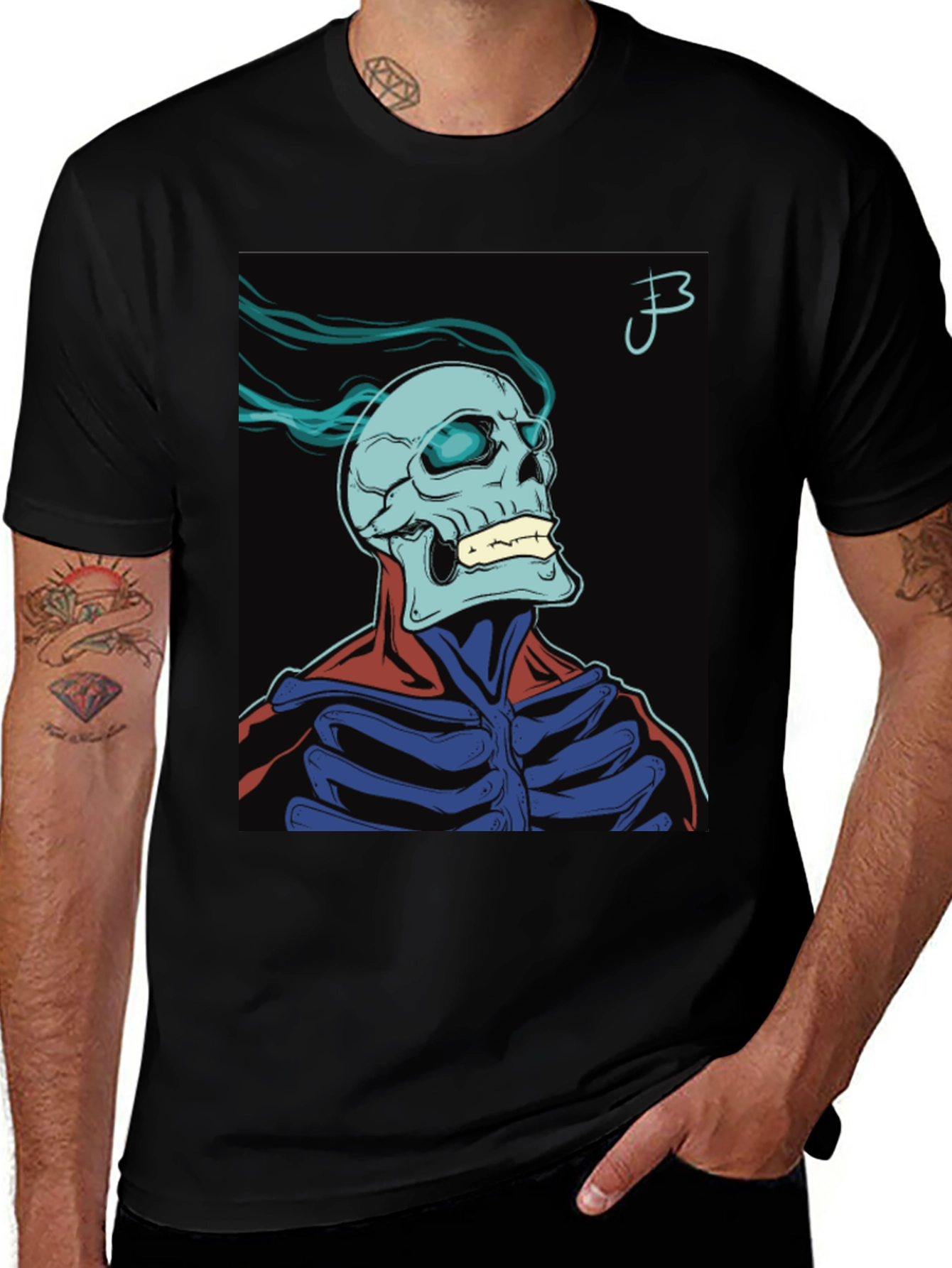 Variant 27 of Skull Graphic Print T-Shirt