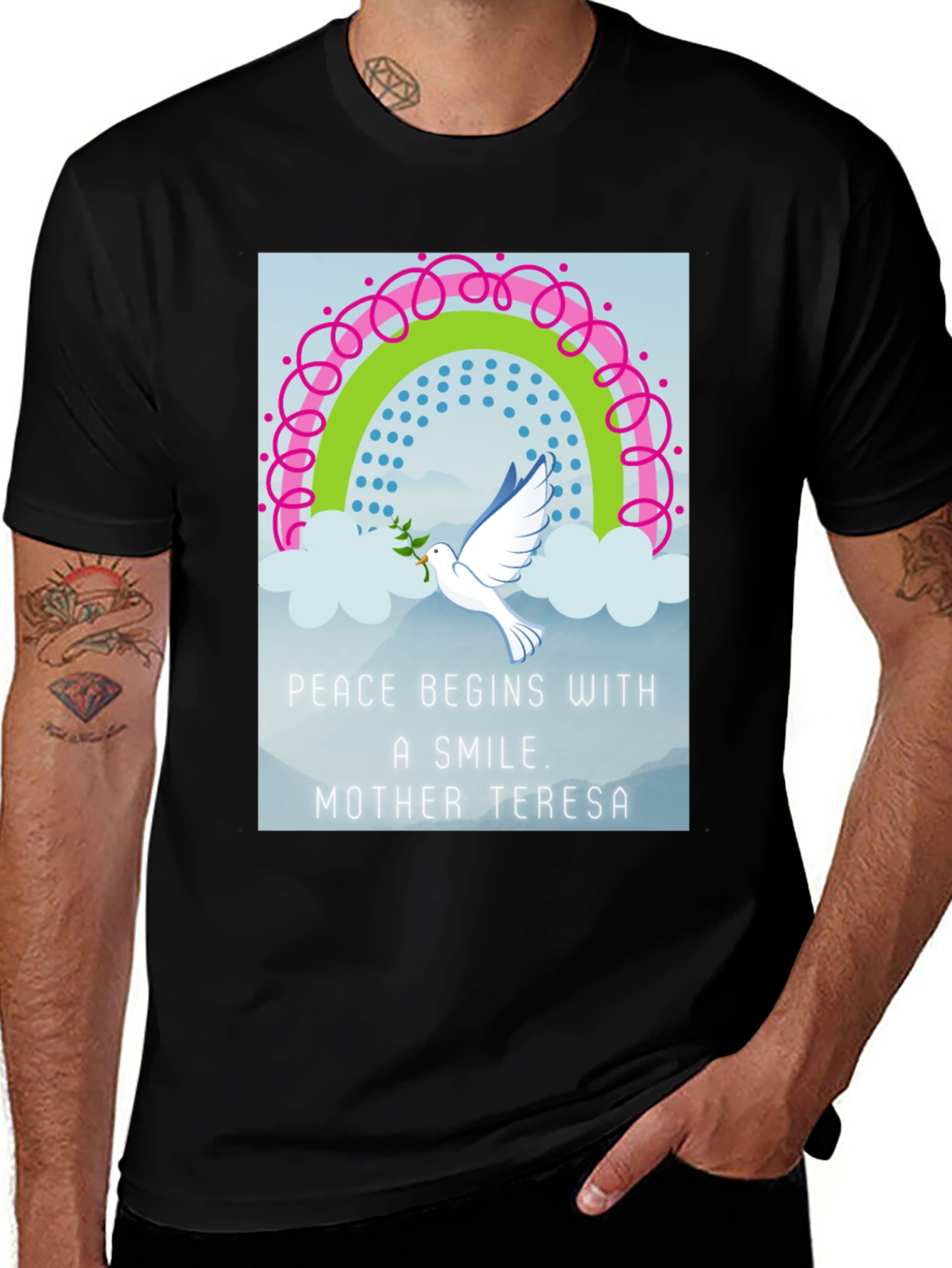 Variant 26 of Peace Begins With a Smile T-Shirt