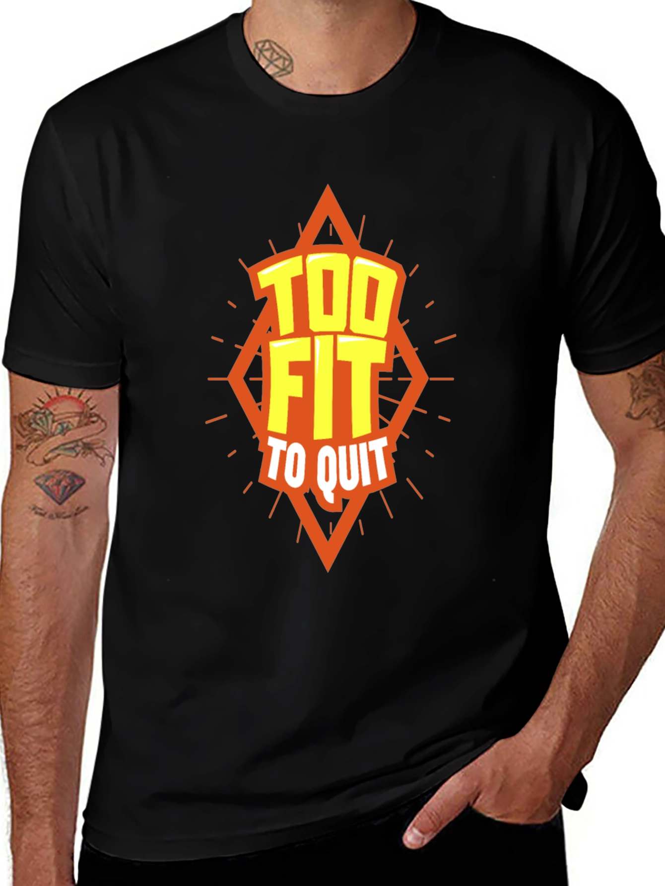 Variant 16 of Too Fit To Quit Graphic T-Shirt - Motivation Apparel
