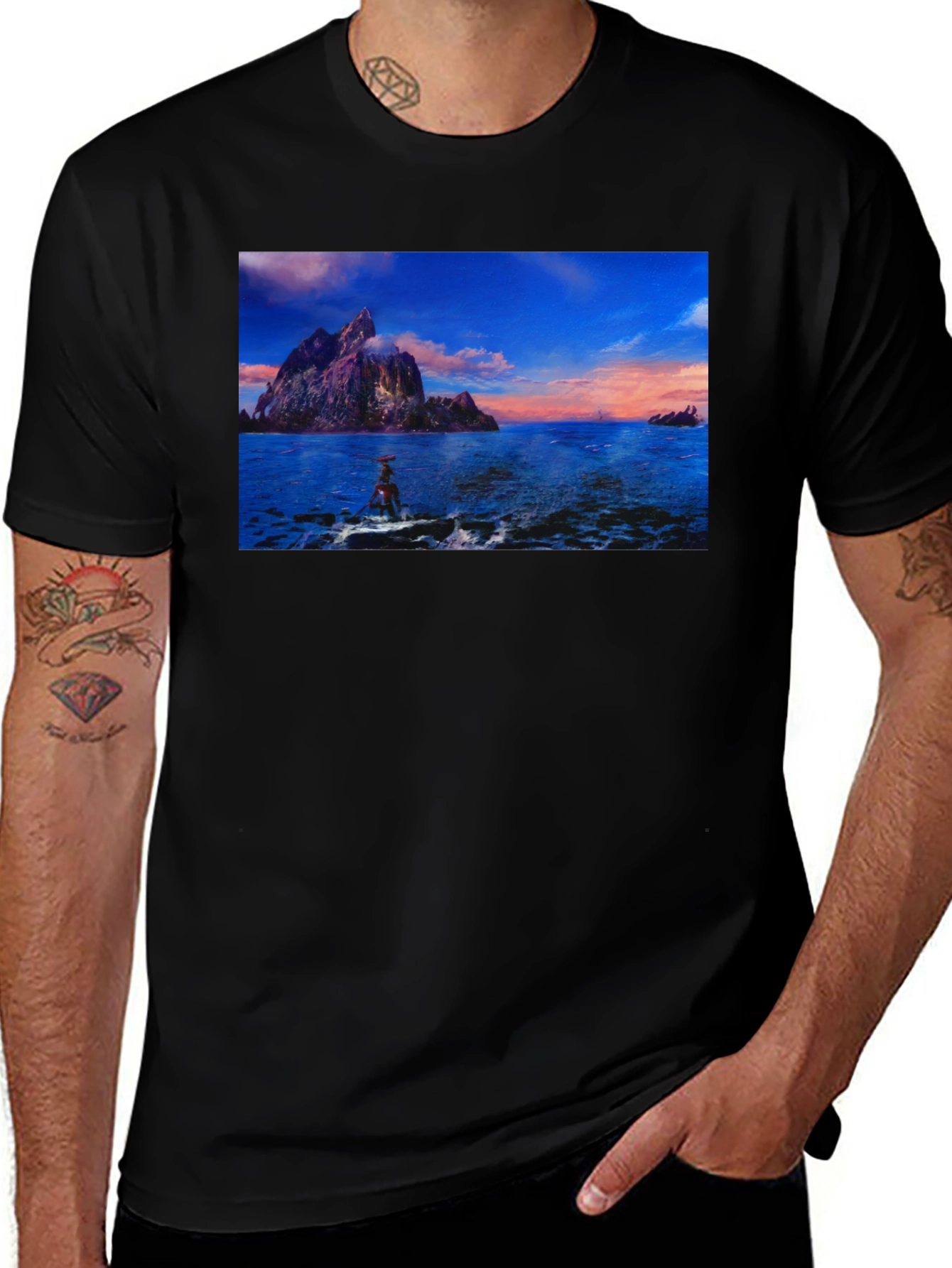 Scenic Ocean View Graphic Tee