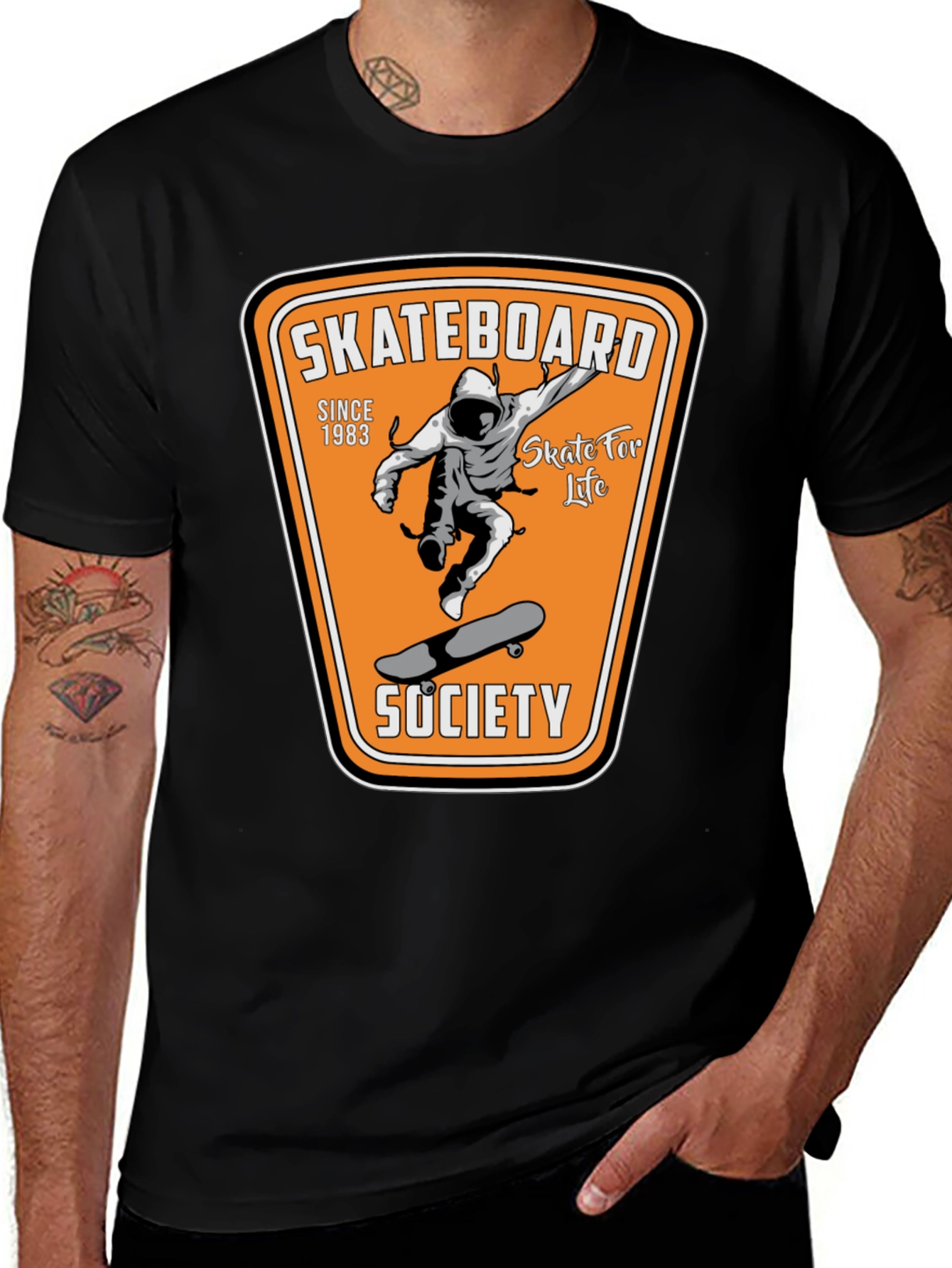 Variant 22 of Skateboard Society Graphic Tee - Street Style T-Shirt