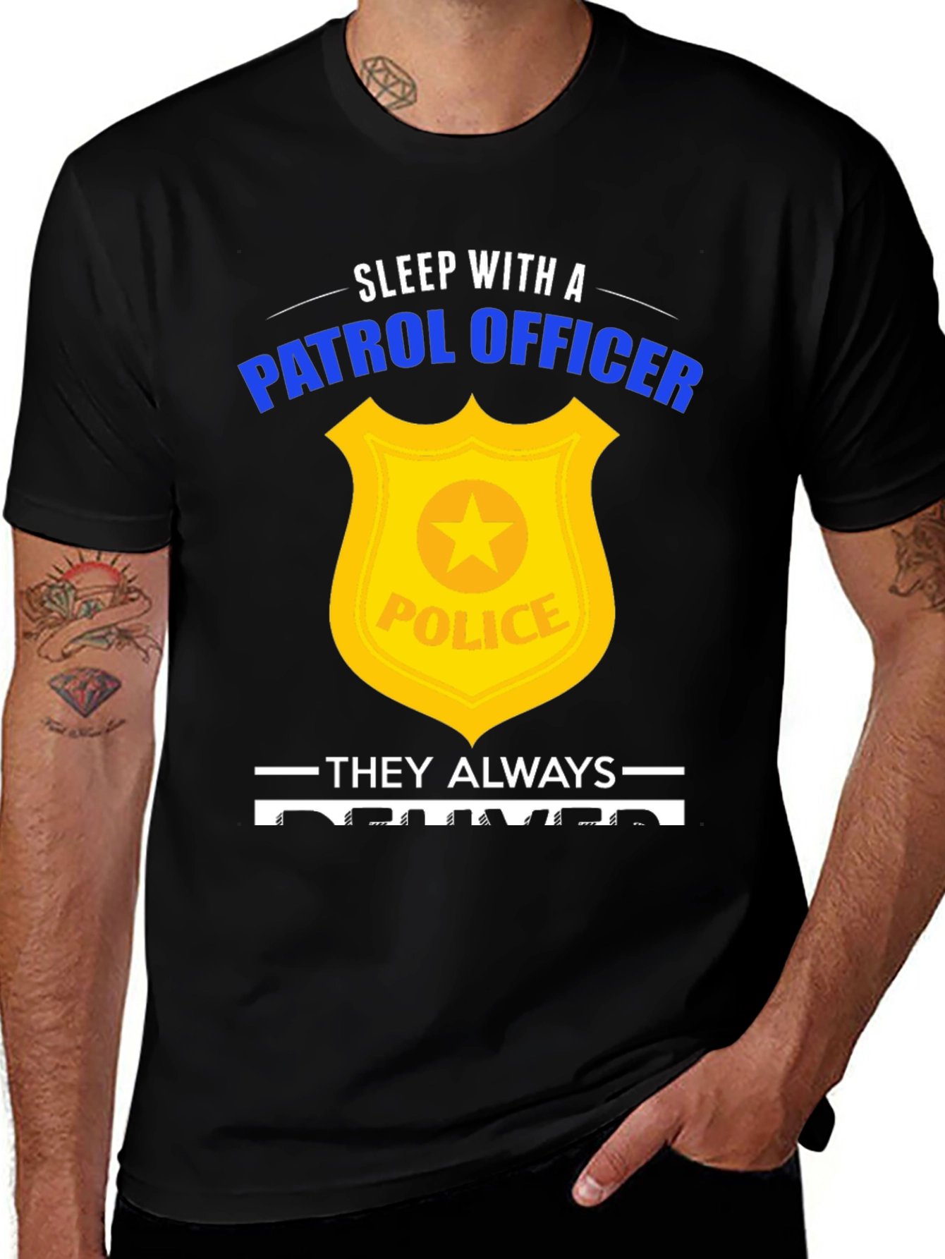 Variant 12 of Sleep with a Patrol Officer Graphic Tee