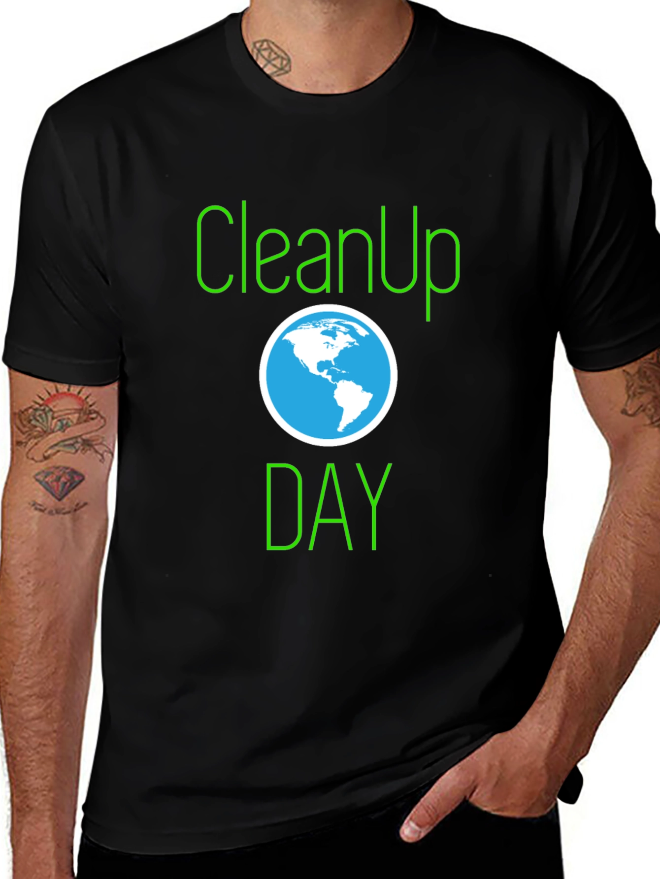 Variant 23 of Cleanup Day T-Shirt - Eco-Friendly Tee