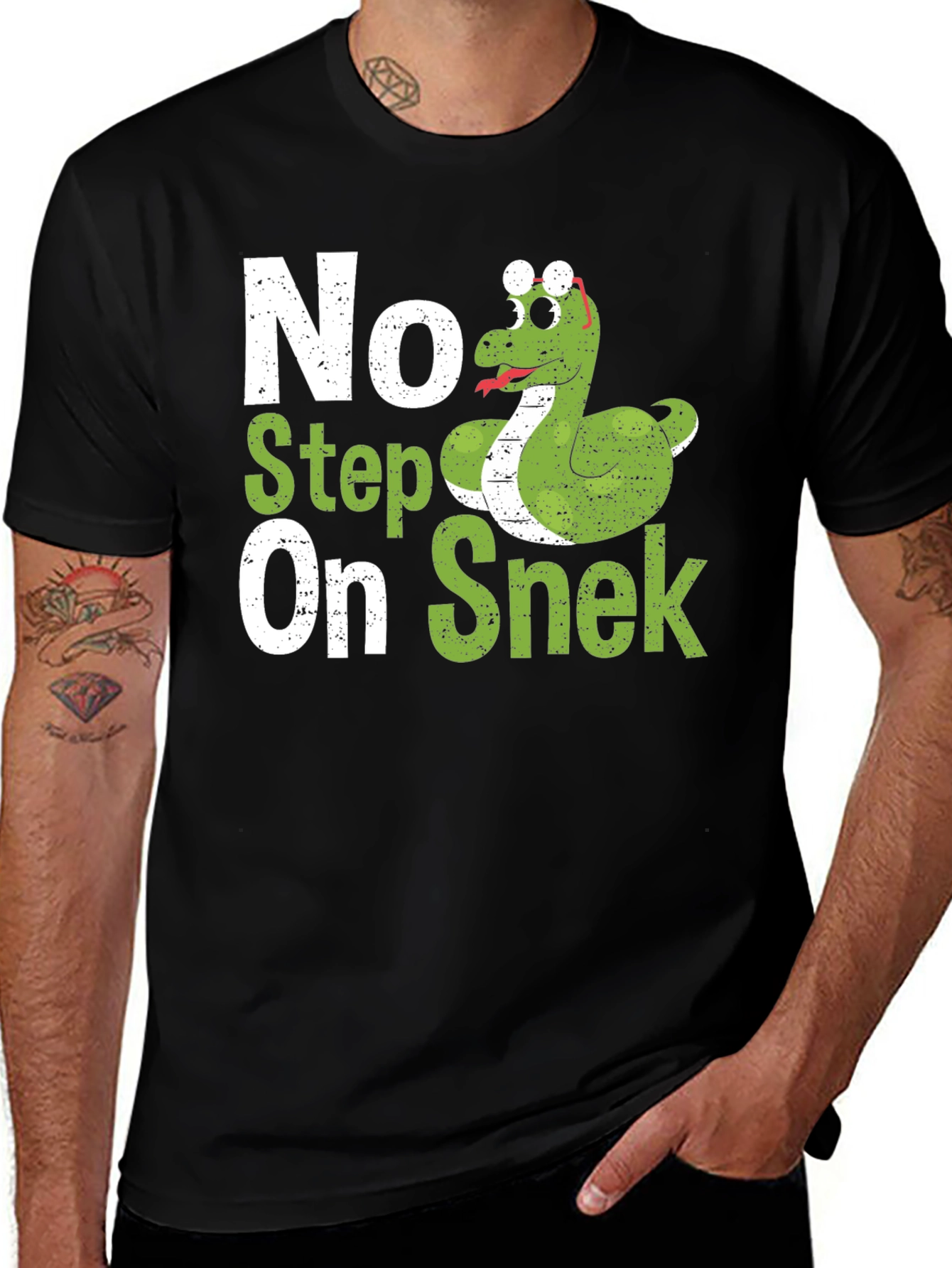 Variant 15 of No Step On Snek Funny Graphic T-Shirt