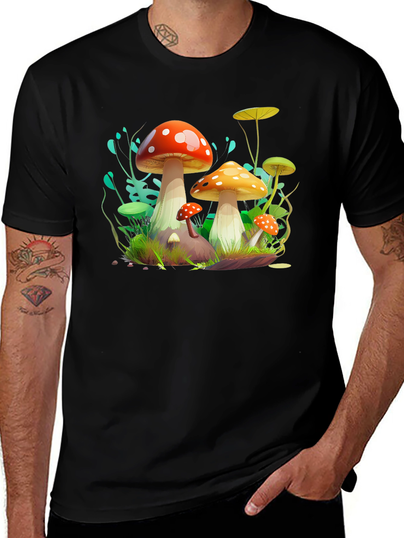 Variant 25 of Funky Mushroom Graphic Tee