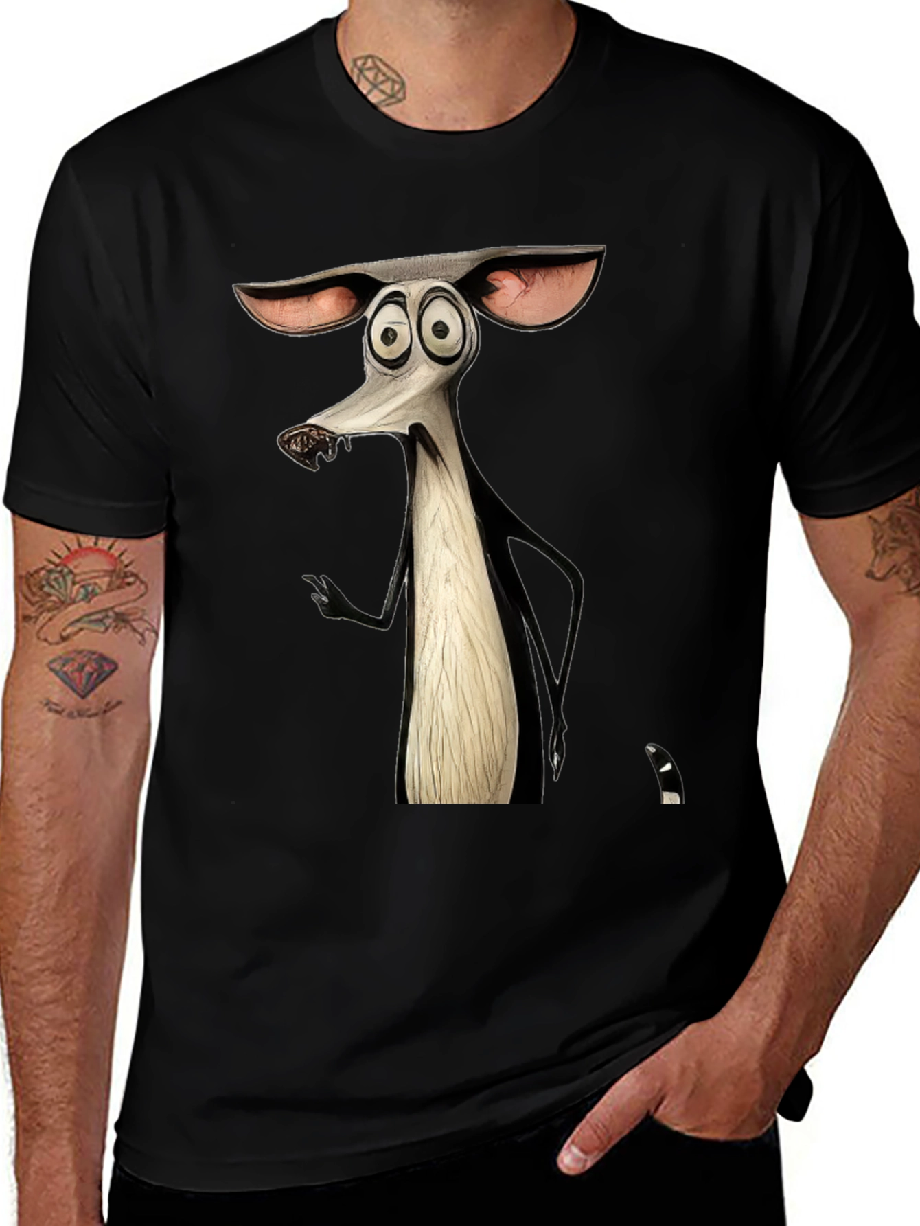 Mort Madagascar T-Shirt - Black Cotton Blend Tee