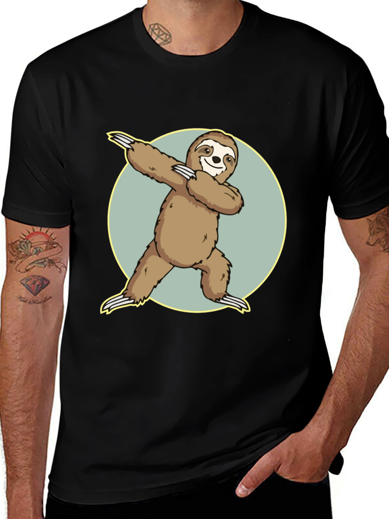 Variant 24 of Sloth Dabbing T-Shirt - Funny Animal Tee
