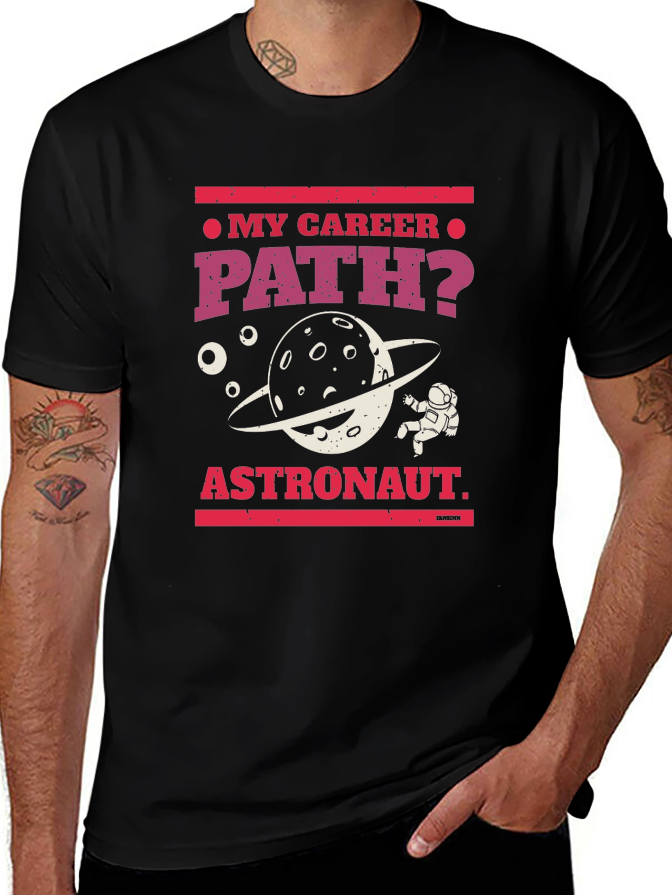 Variant 7 of My Career Path Astronaut T-Shirt - Space Graphic Tee