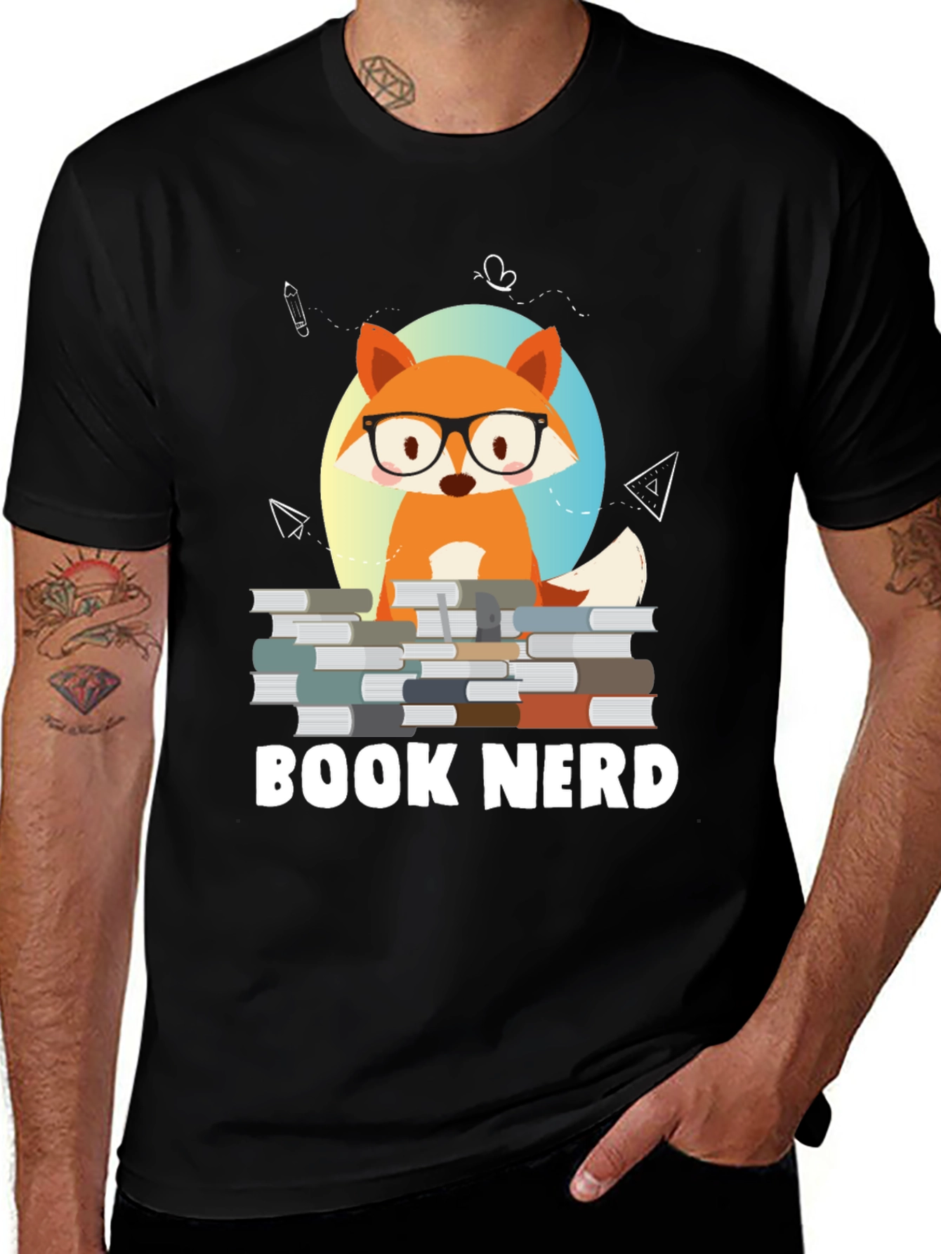 Variant 10 of Book Nerd Fox T-Shirt
