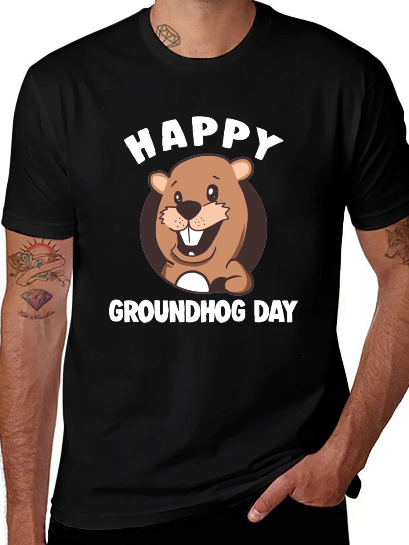 Variant 23 of Happy Groundhog Day T-Shirt