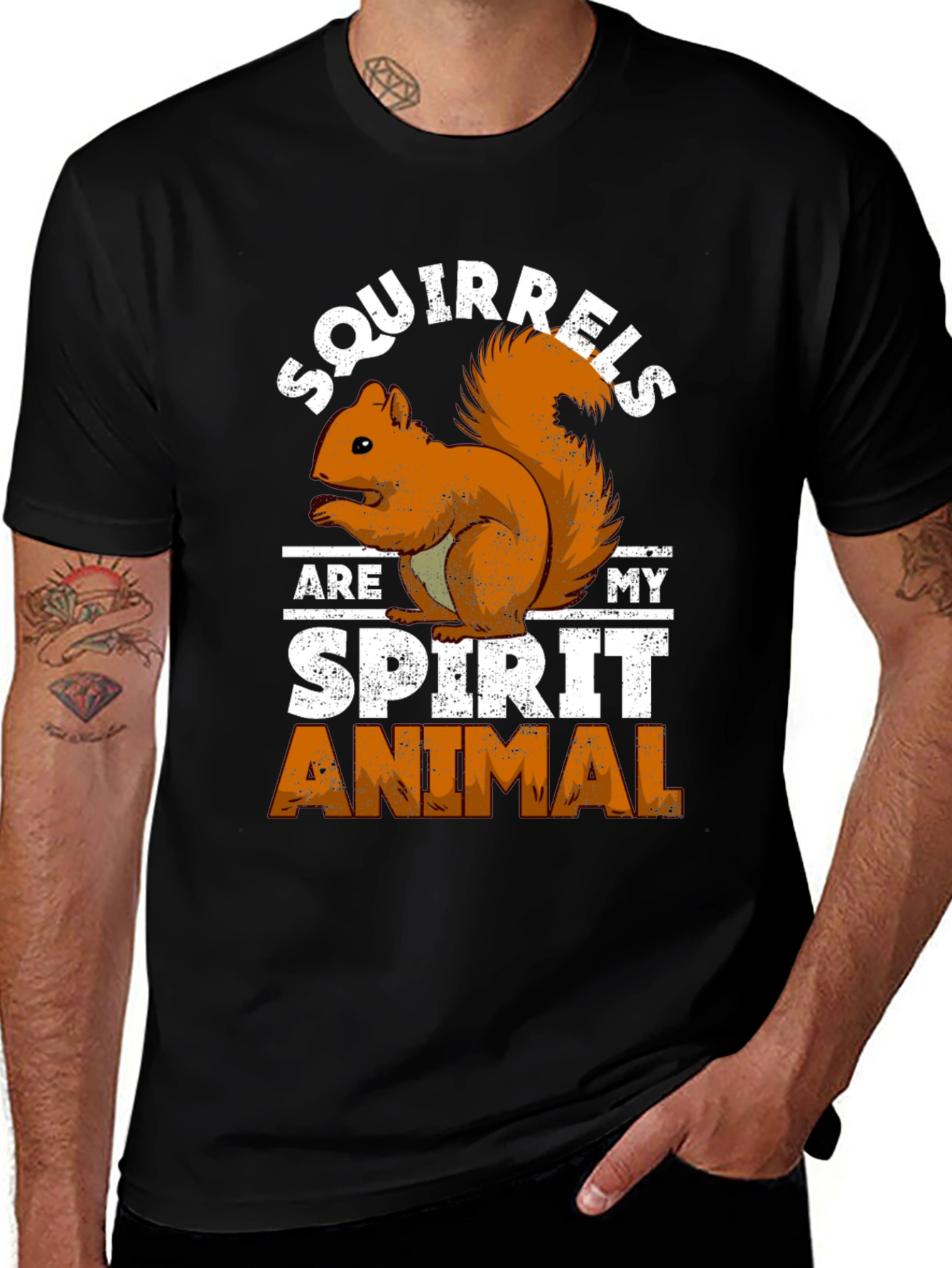 Variant 6 of Squirrel Spirit Animal Graphic T-Shirt