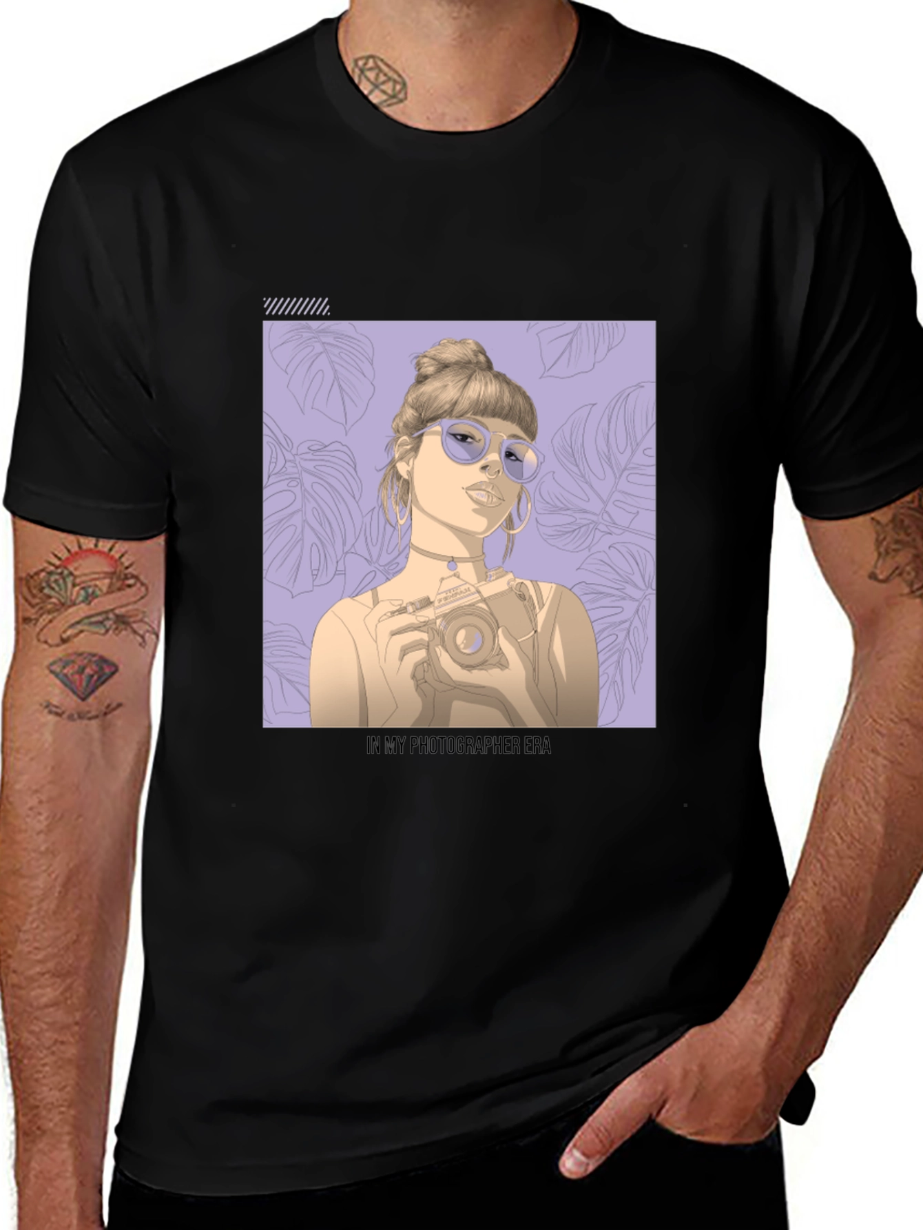 Variant 21 of Photographer Era Graphic Tee - Stylish Unisex Black T-Shirt