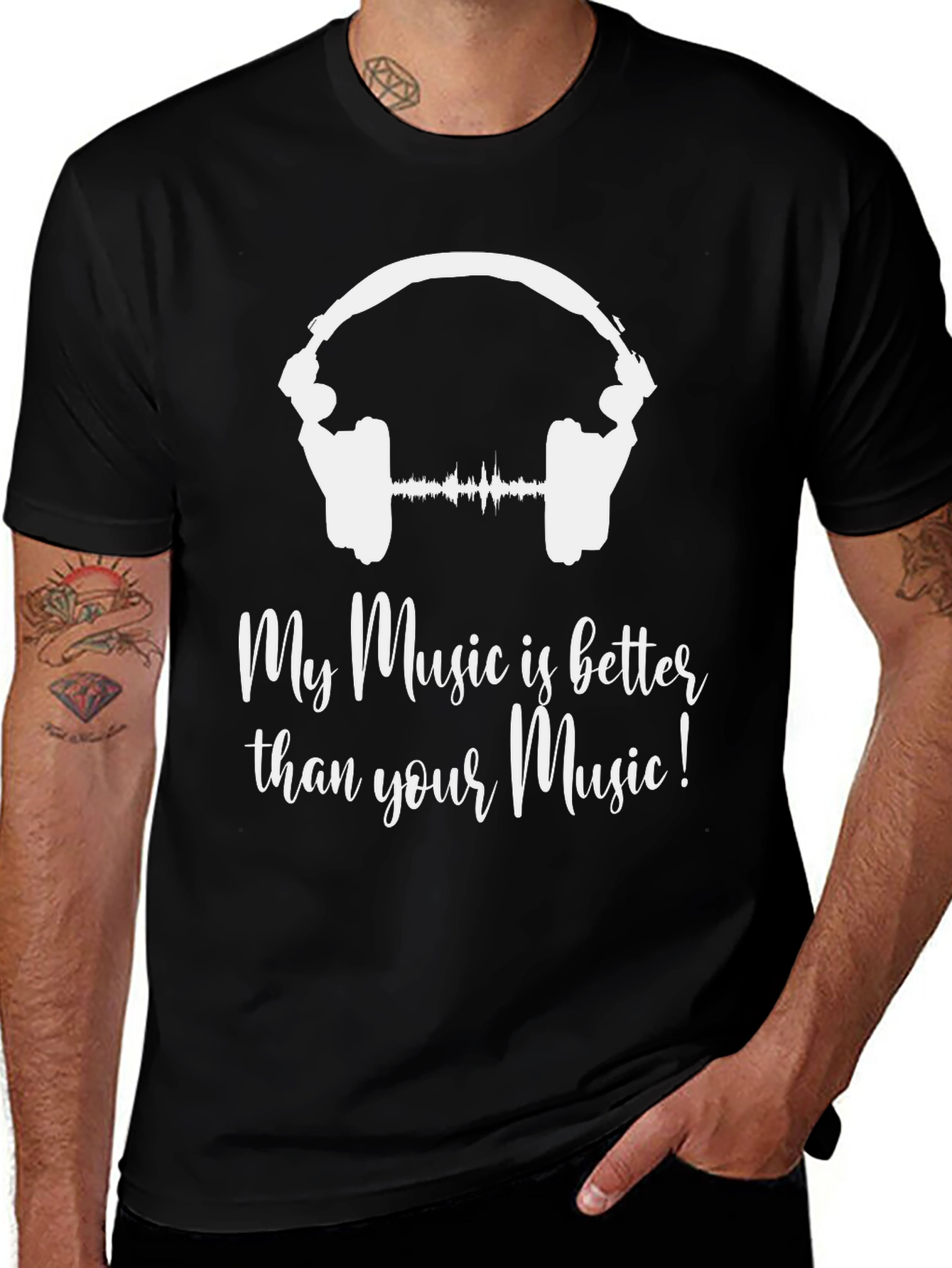 Variant 10 of Music Lover T-Shirt - My Music Is Better Than Yours!
