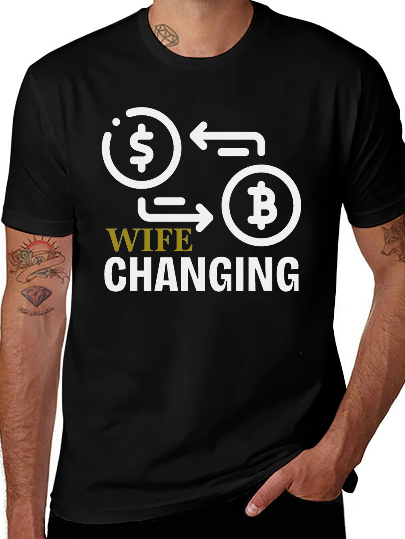 Wife Changing Bitcoin Graphic Tee - Crypto Humor