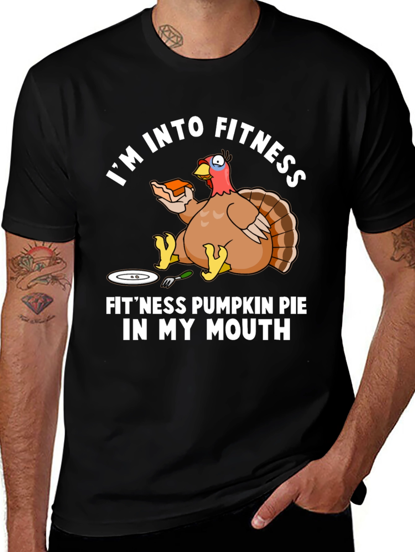 Fitness Pumpkin Pie Thanksgiving T-Shirt