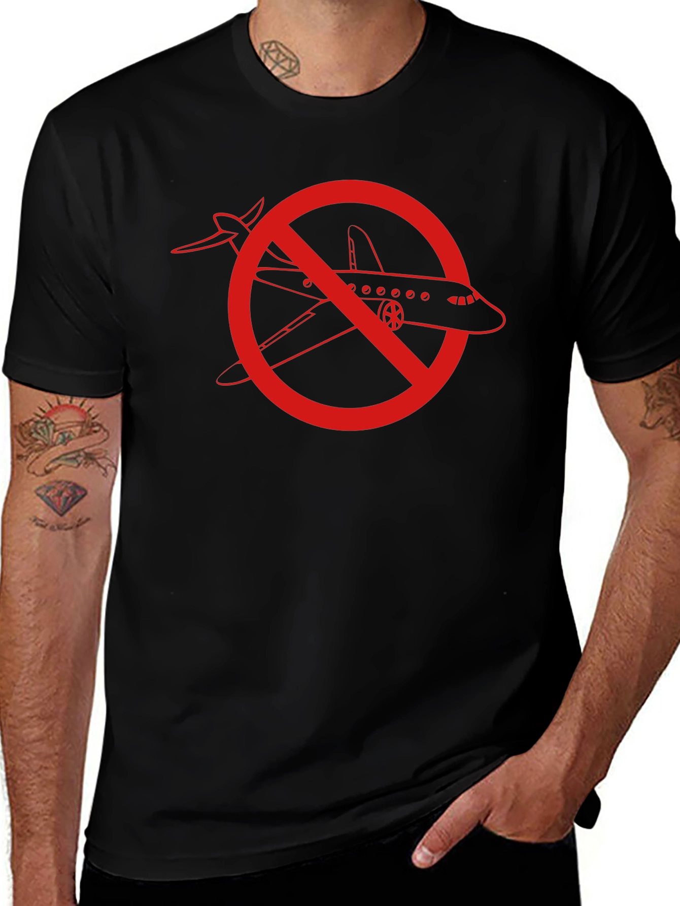 Variant 10 of No Airplanes Graphic T-Shirt
