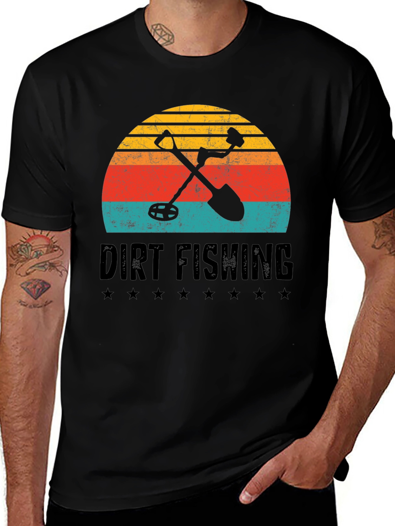 Dirt Fishing T-Shirt: Metal Detector Hobby Tee