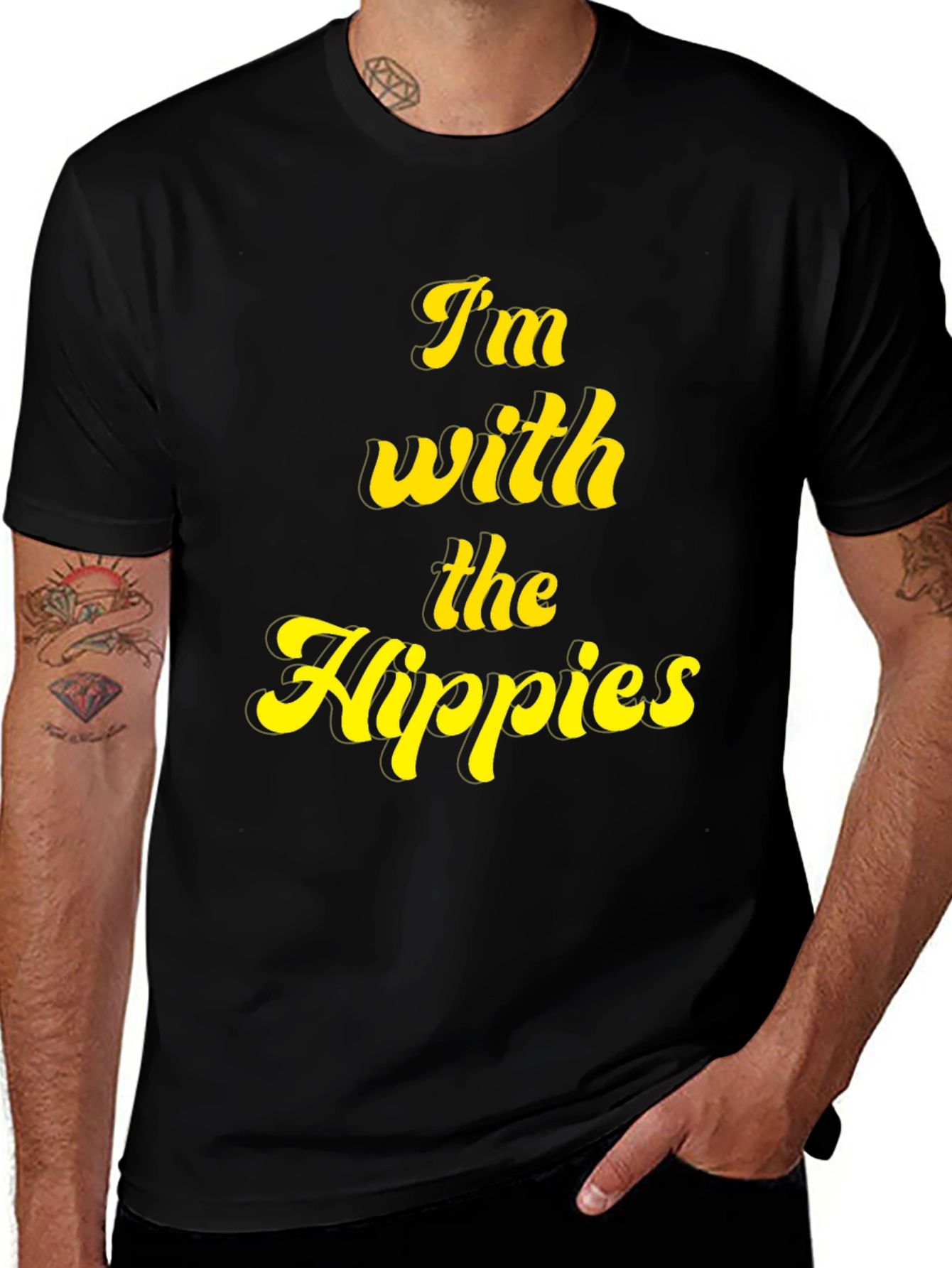 Variant 29 of I'm With The Hippies Graphic T-Shirt