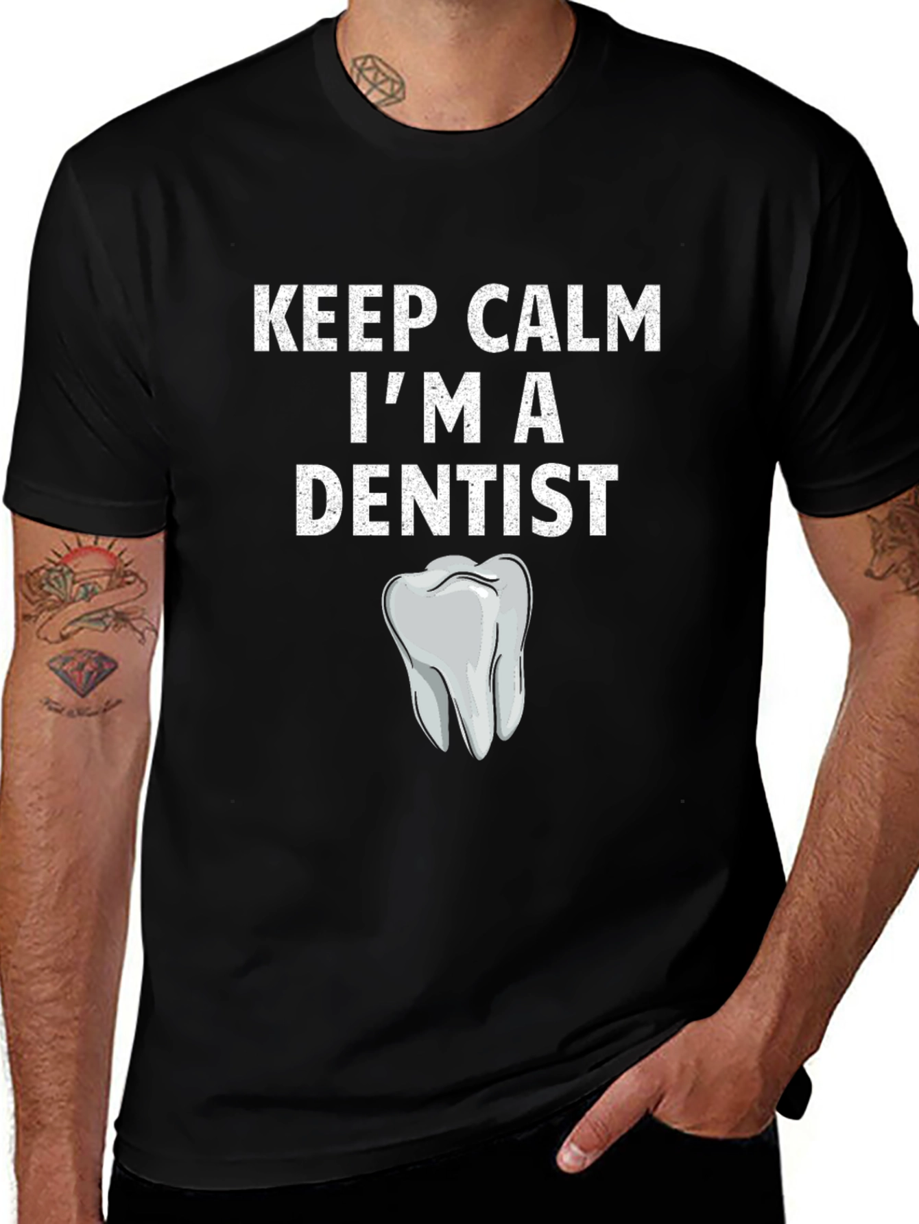 Variant 16 of Keep Calm Dentist T-Shirt - Novelty Graphic Tee