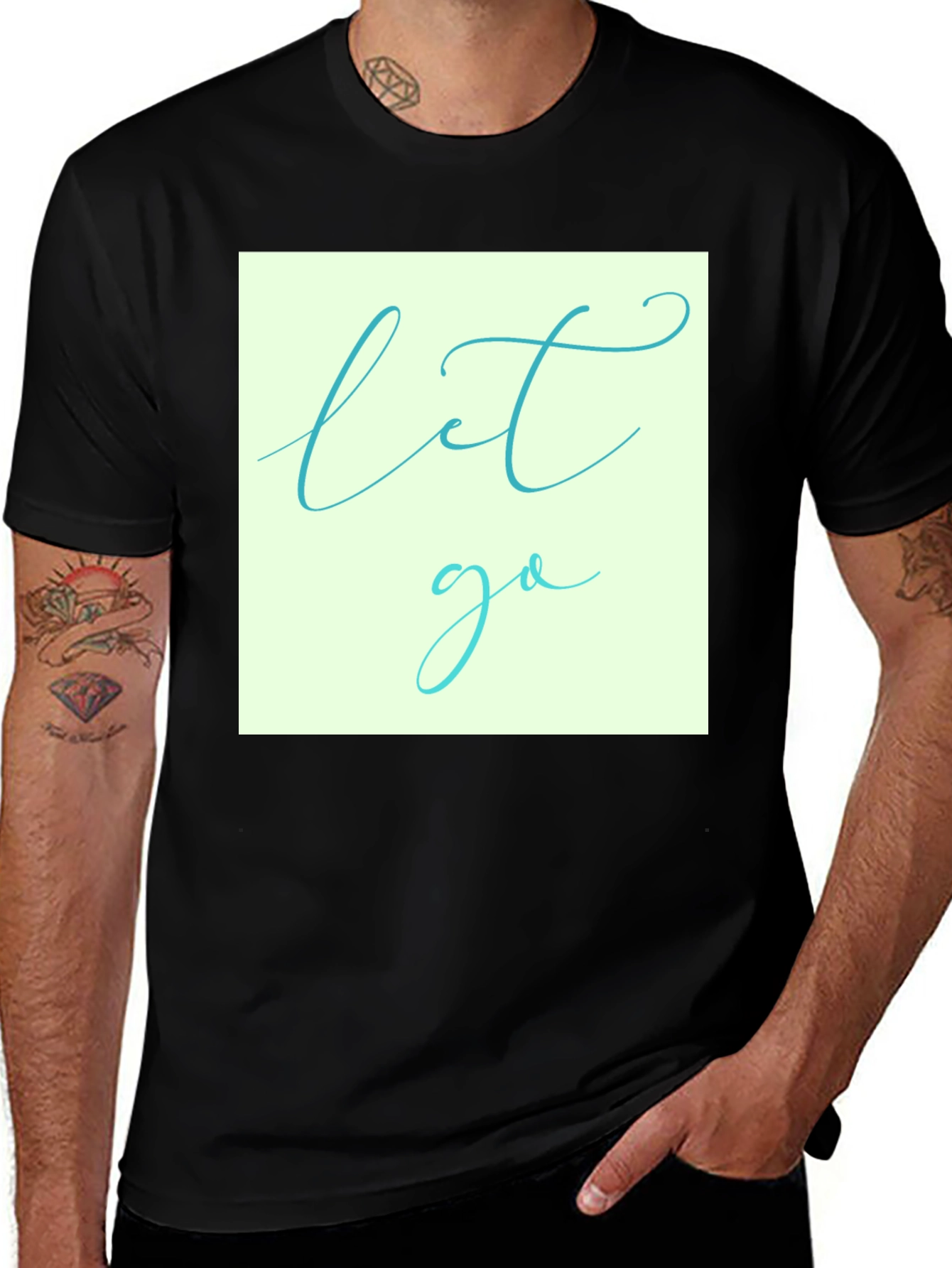 Variant 18 of Let Go Graphic T-Shirt - Soft Cotton Blend Tee