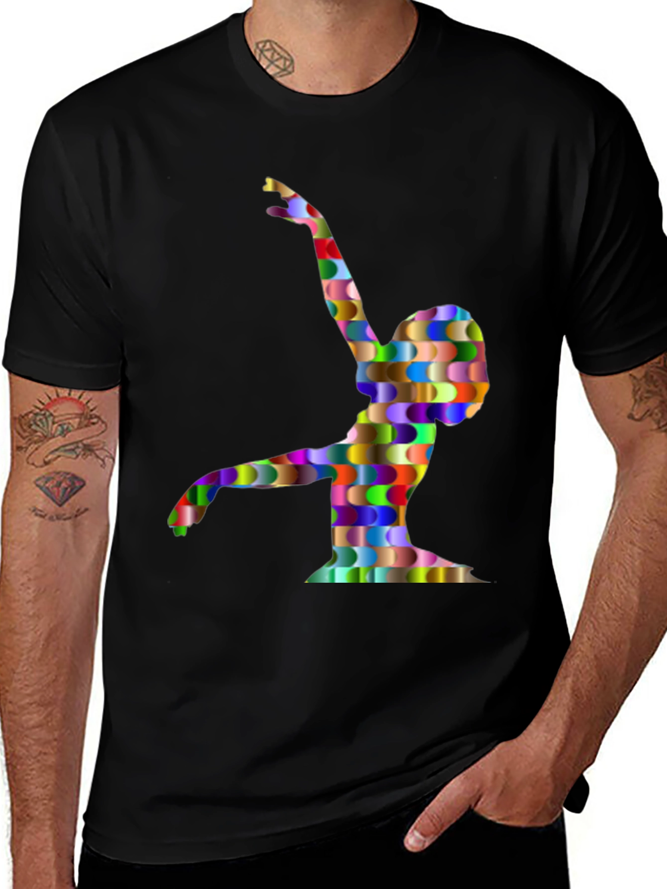 Variant 9 of Abstract Dancer Graphic Tee - Unique Art Shirt