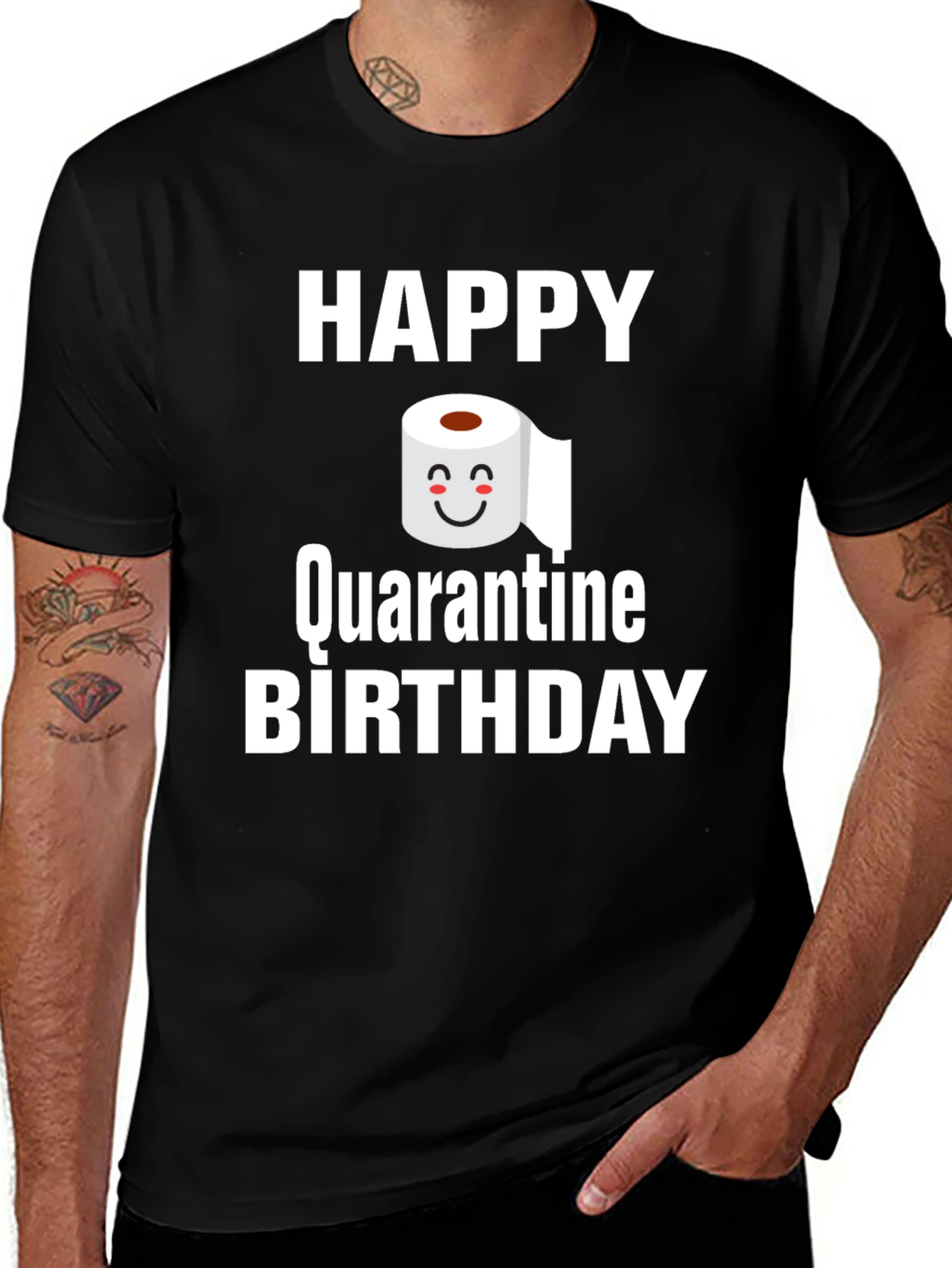 Variant 15 of Happy Quarantine Birthday T-Shirt
