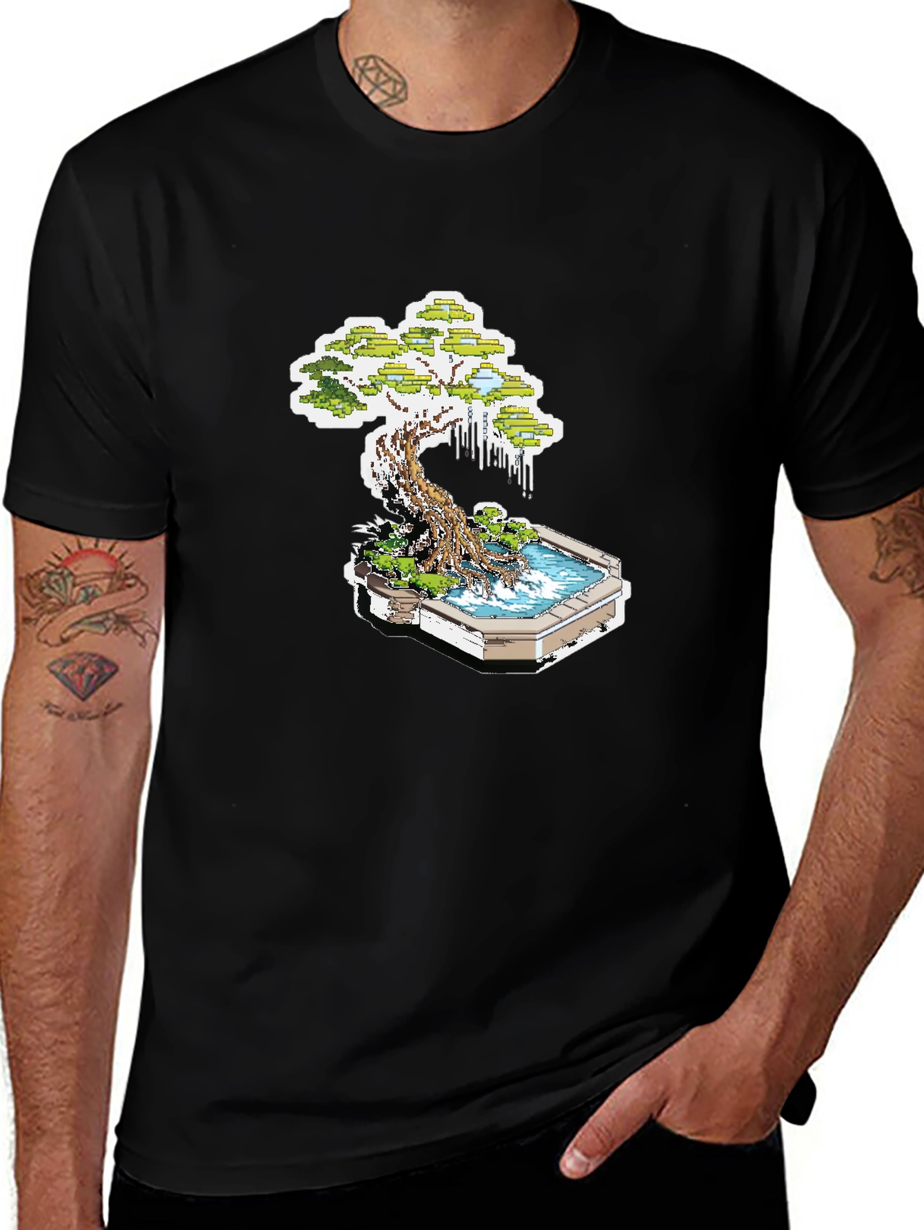 Variant 12 of Bonsai Tree Graphic T-Shirt