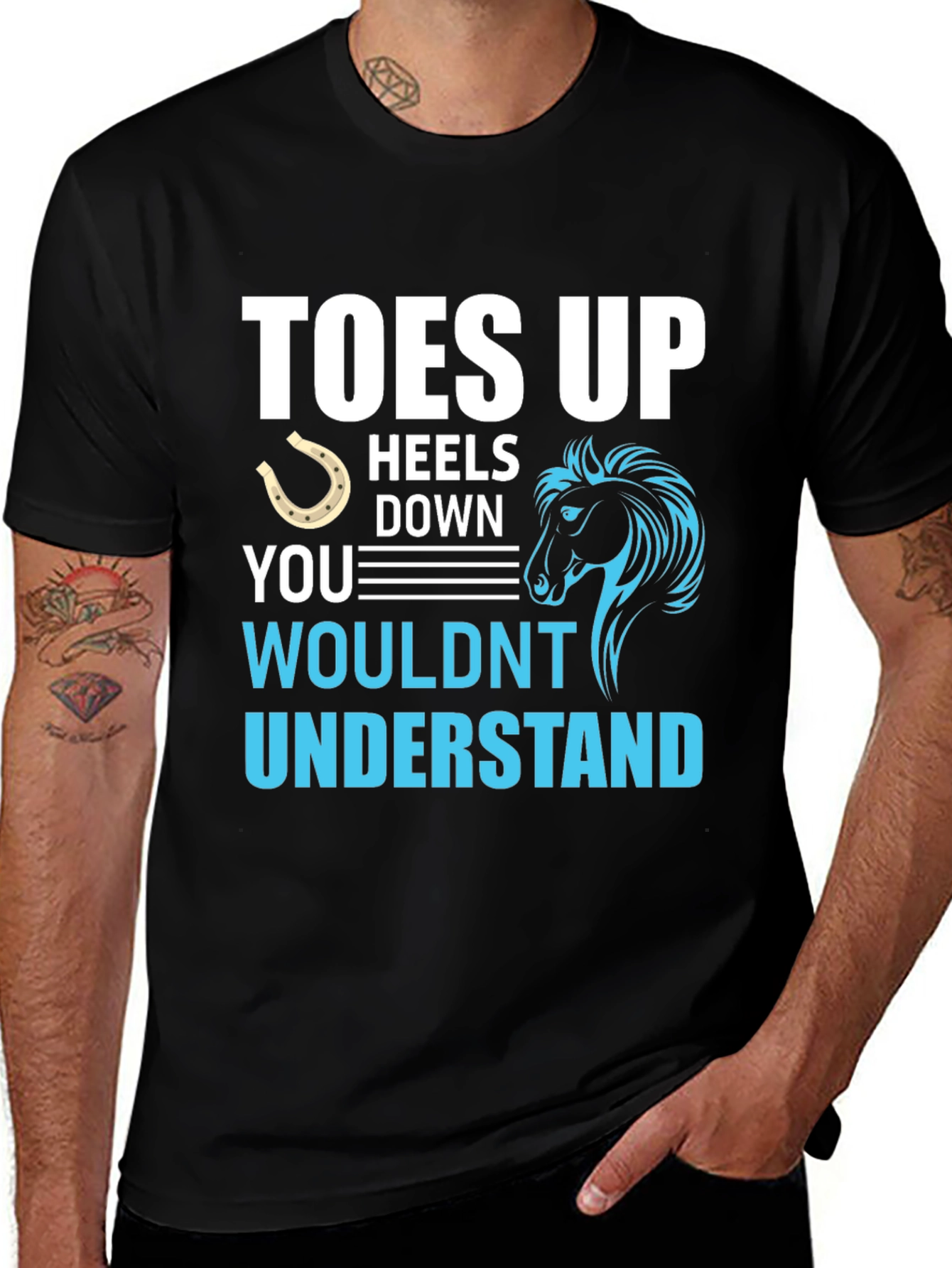 Variant 21 of Toes Up Heels Down Graphic Tee
