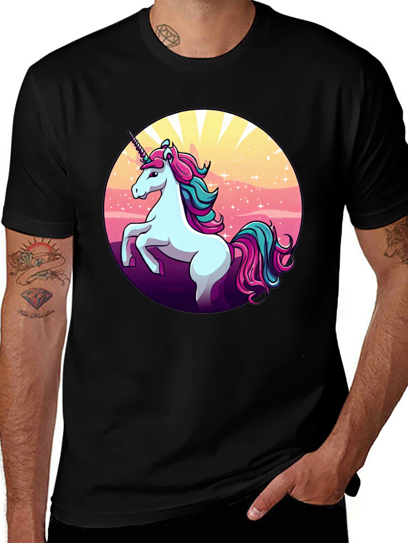 Variant 19 of Unicorn Graphic Tee - Magical Style!