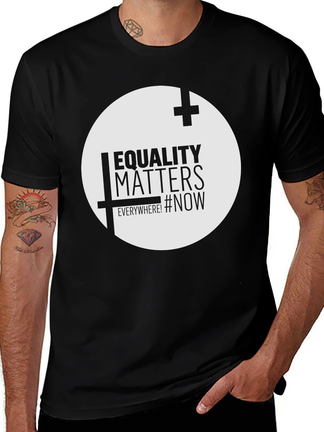 Variant 9 of Equality Matters T-Shirt - Mens Black Graphic Tee