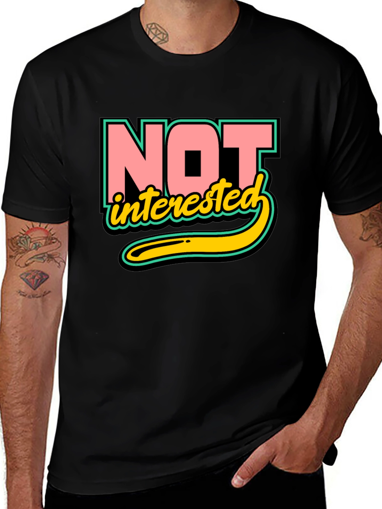 Variant 20 of Not Interested Graphic T-Shirt