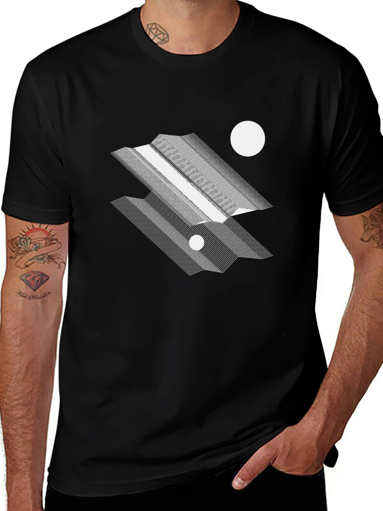 Variant 22 of Geometric Graphic Tee - Modern Abstract Design