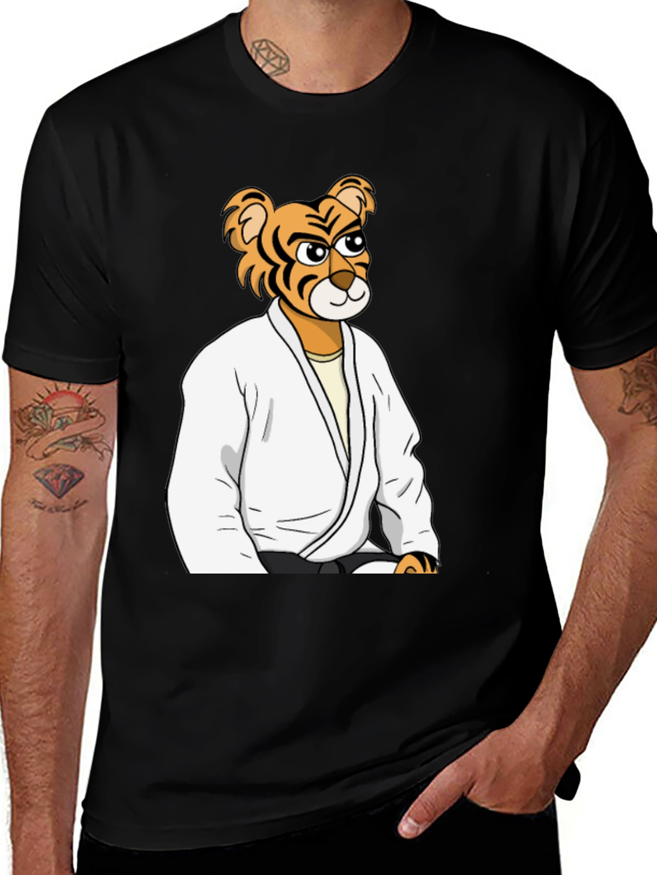 Variant 7 of Tiger Jiu-Jitsu Black T-Shirt
