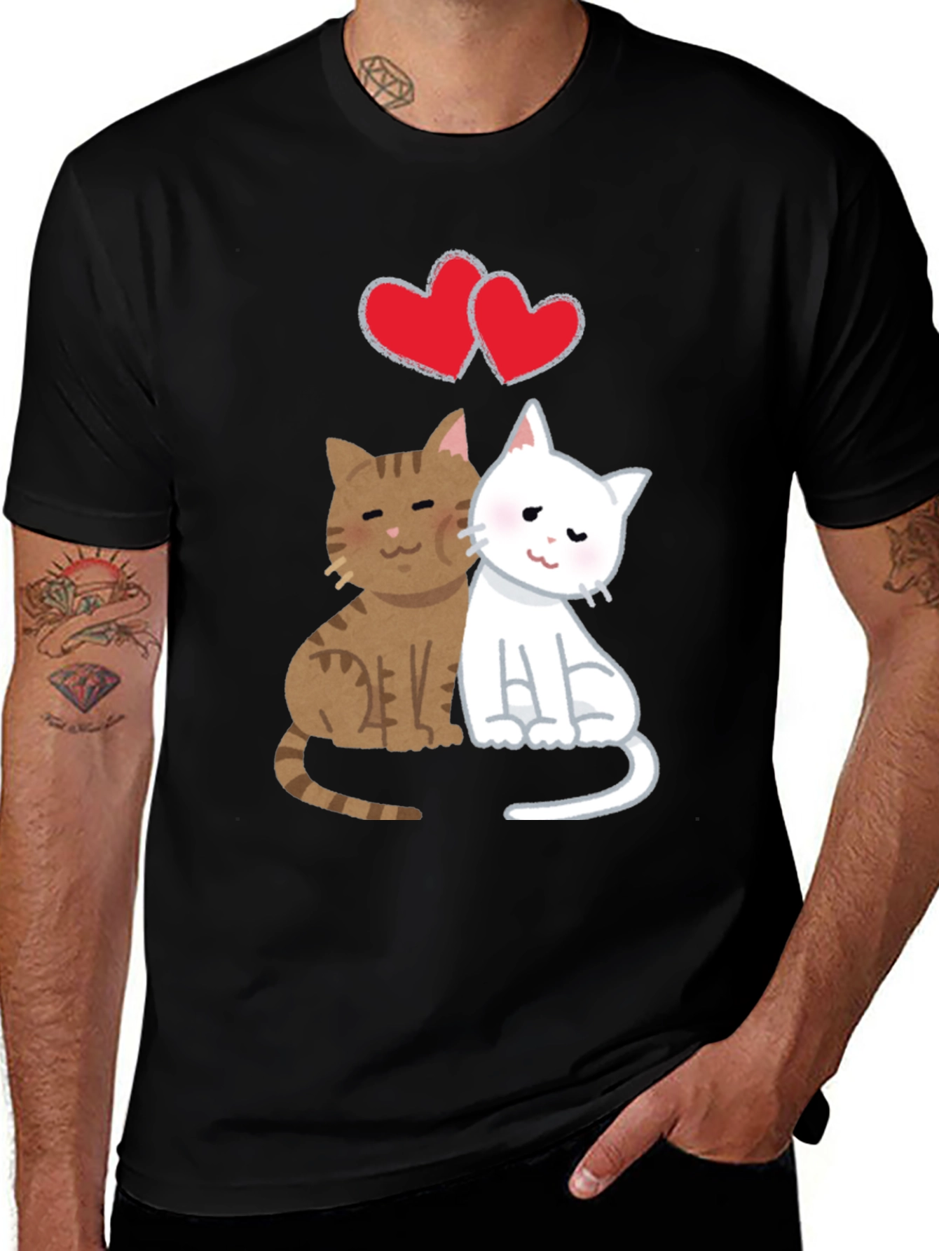 Variant 24 of Cute Cats in Love T-Shirt