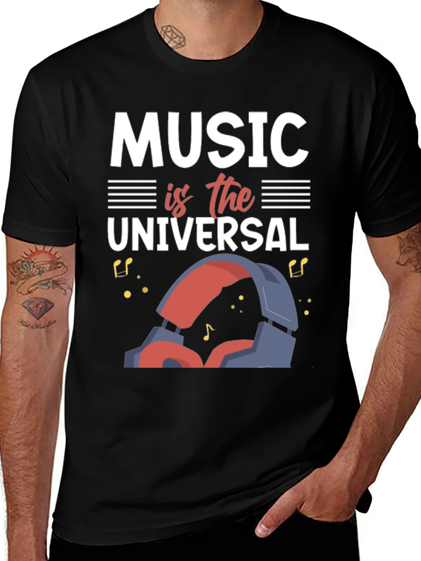 Variant 14 of Music is Universal Graphic T-Shirt