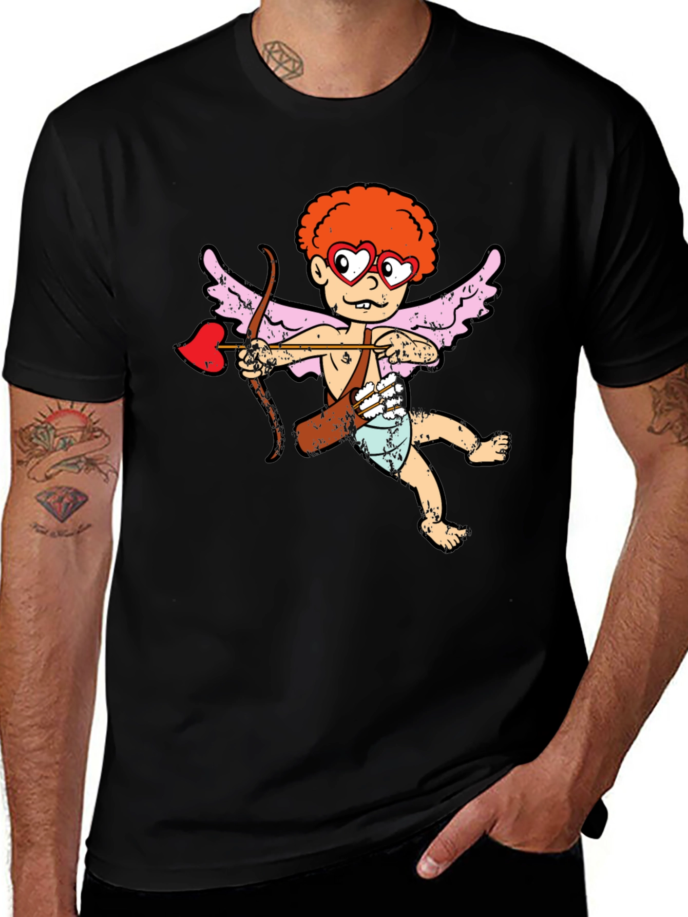 Variant 21 of Cupid Graphic Tee - Love & Laughter