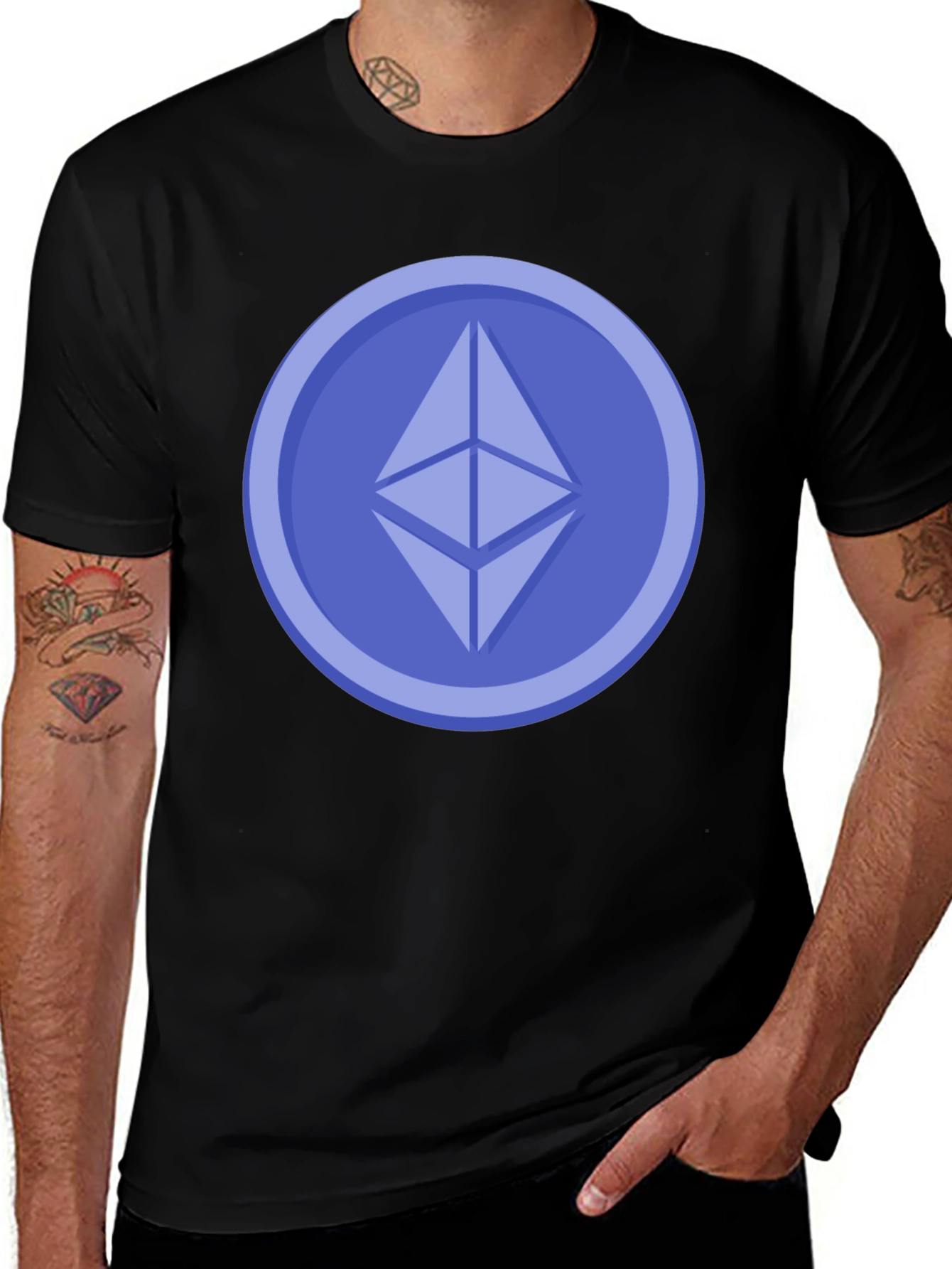 Ethereum Crypto Coin T-Shirt - Black