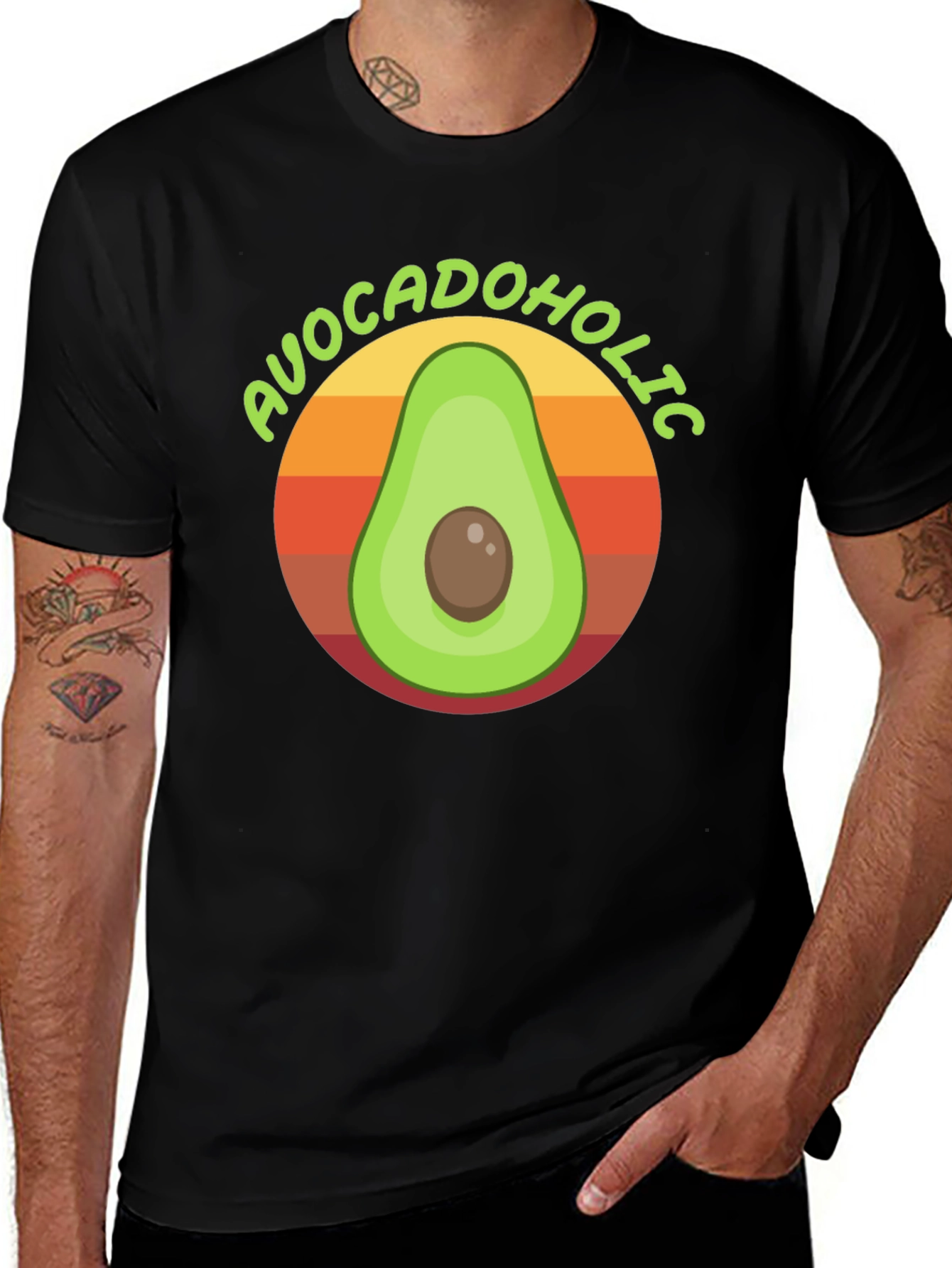 Variant 23 of Avocadoholic T-Shirt - Funny Avocado Lover Tee